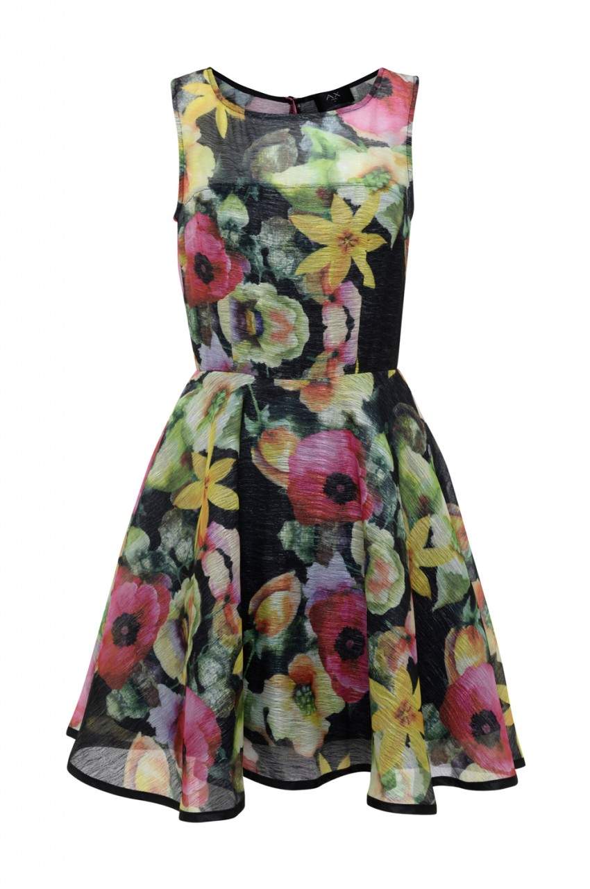 Kikodress - Floral Midi     Skater Dress