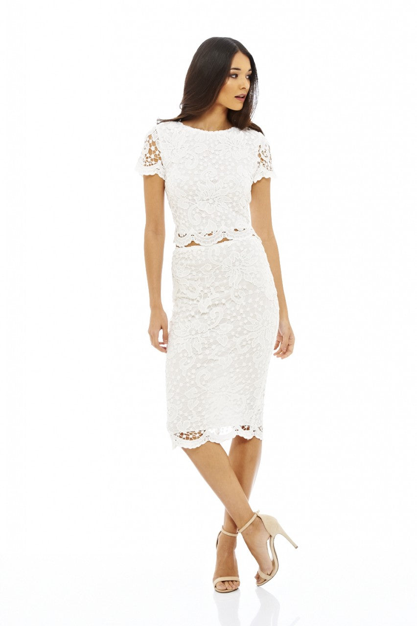Kikodress - Short Sleeve Crochet Co-Ord