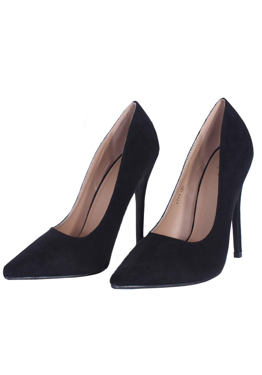 Kikodress - Black Suede Court Heel
