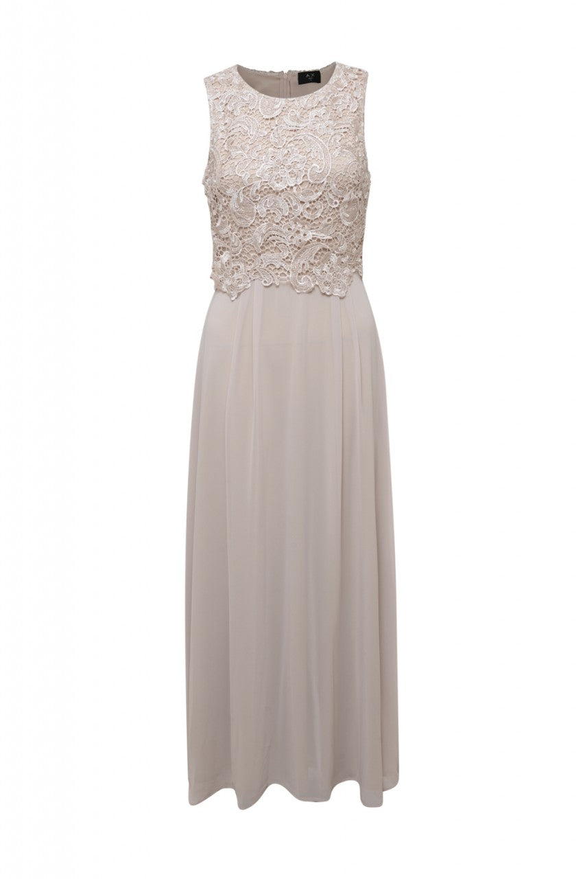 Kikodress - Crochet Overlay Maxi Dress