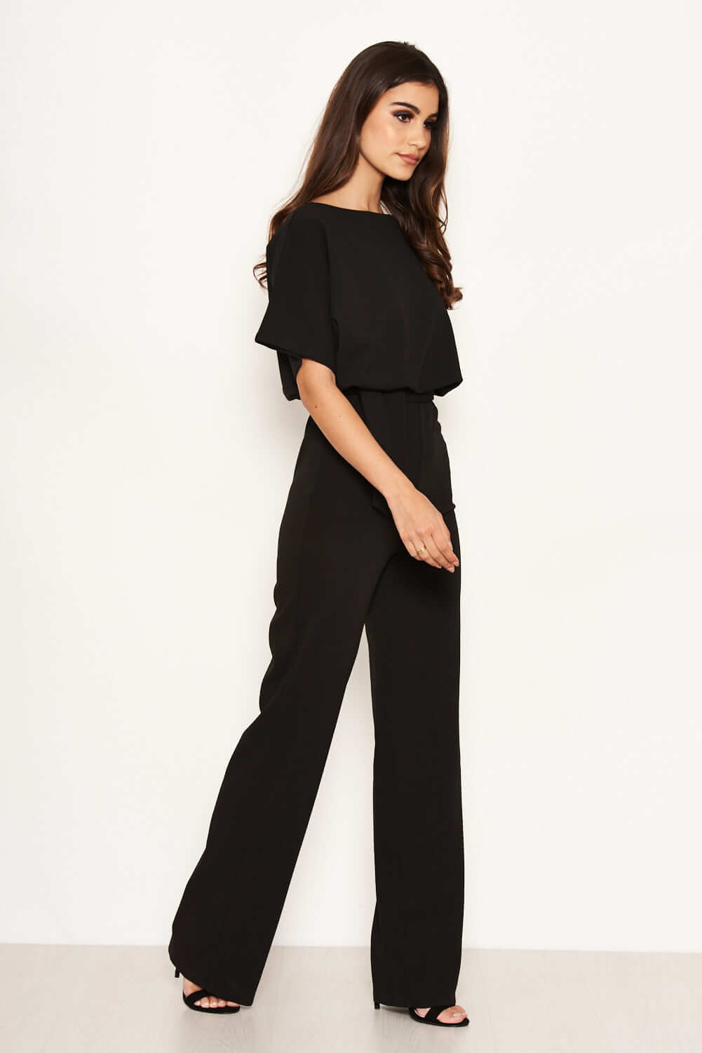 Kikodress - Black Tie Waist Jumpsuit