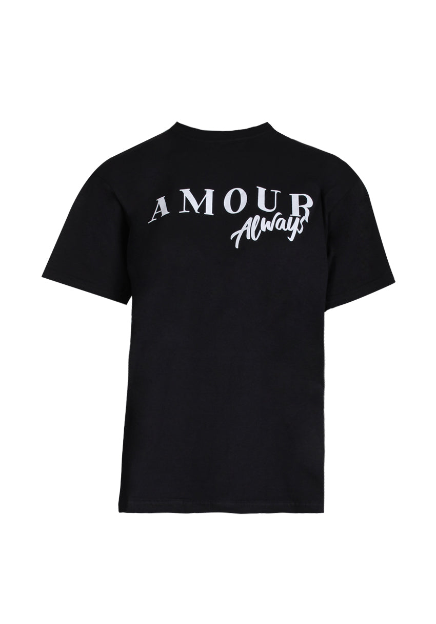 Kikodress - Black Amour Slogan T-Shirt