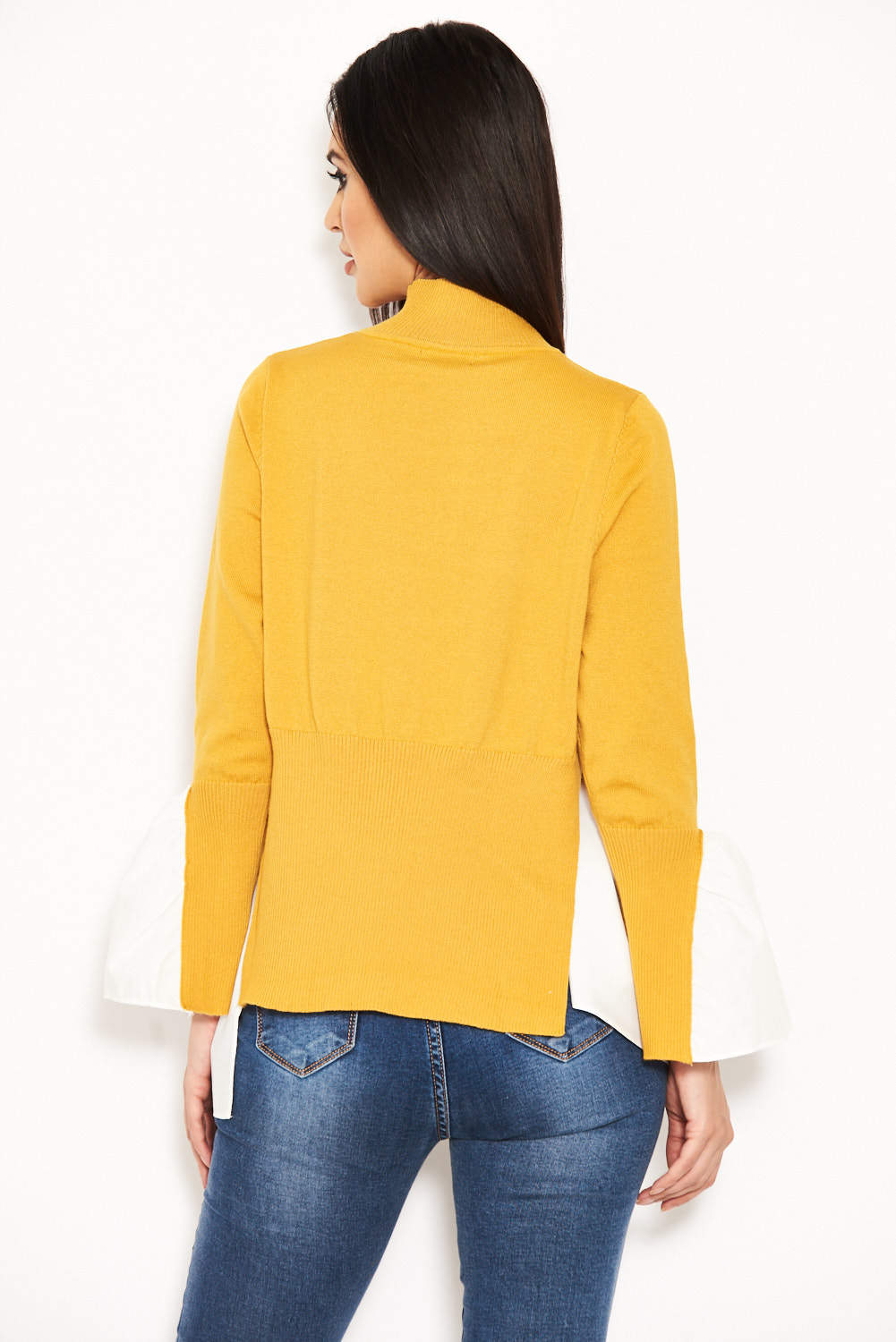 Kikodress - Mustard Polo Neck Shirt Jumper