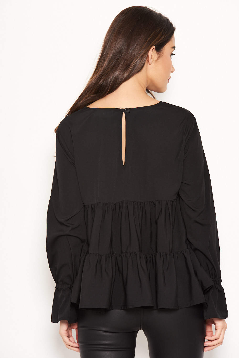 Kikodress - Black Tiered Top