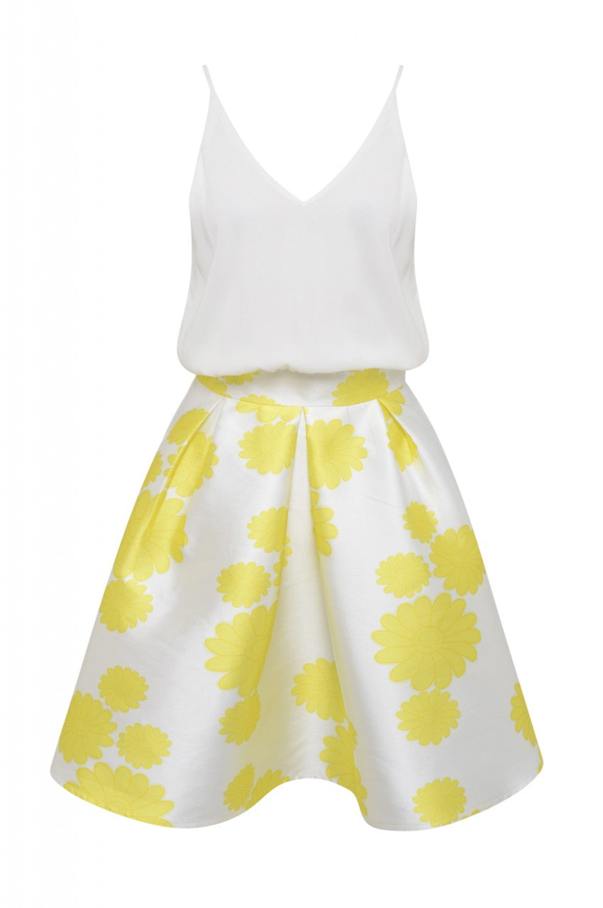 Kikodress - Floral Print 2 in 1 Dress