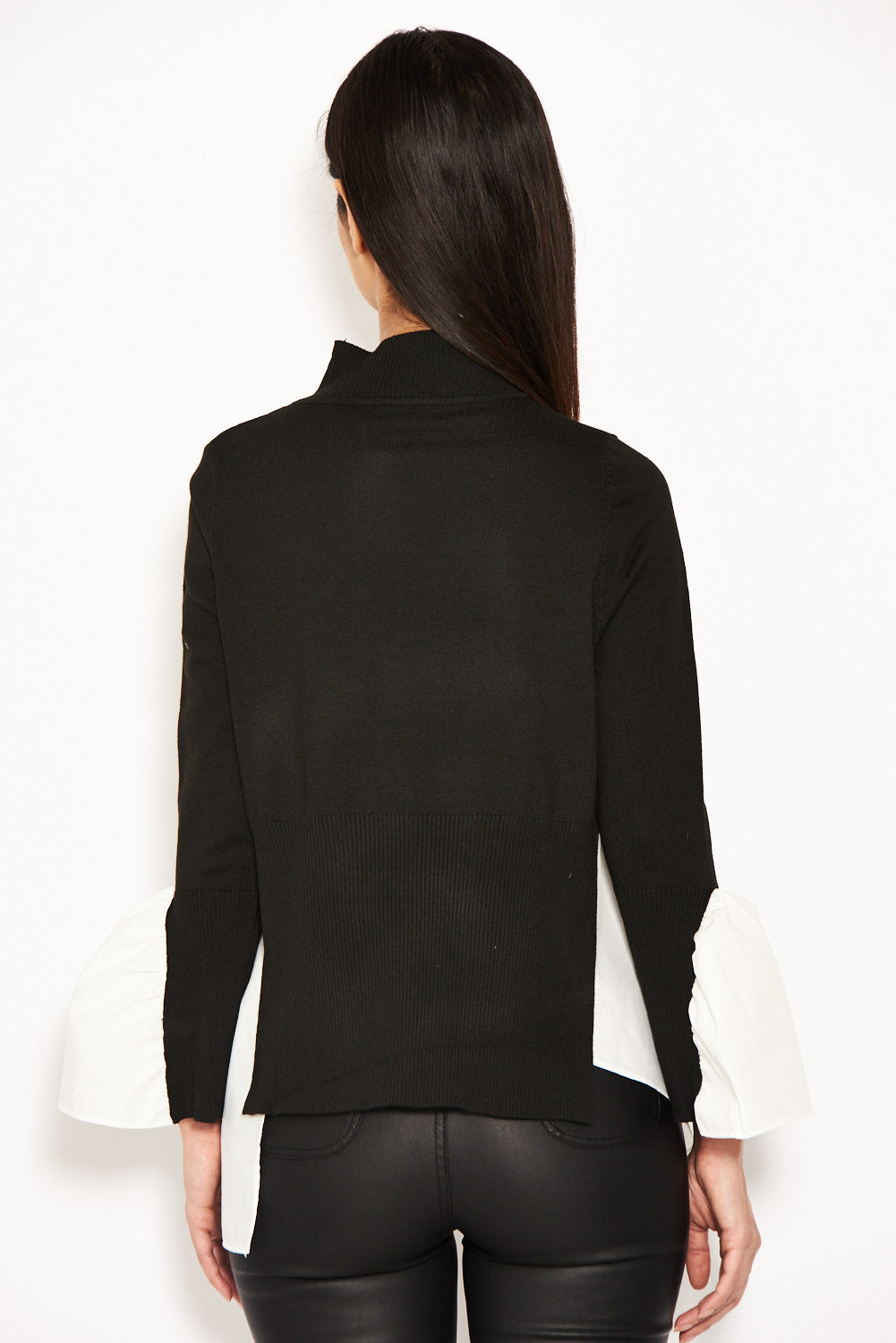 Kikodress - Black Polo Neck Shirt Jumper