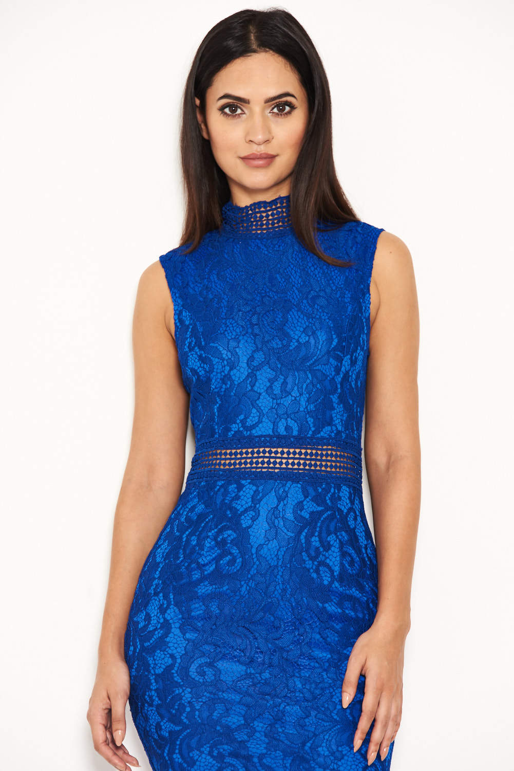 Kikodress - Blue Lace Midi Dress