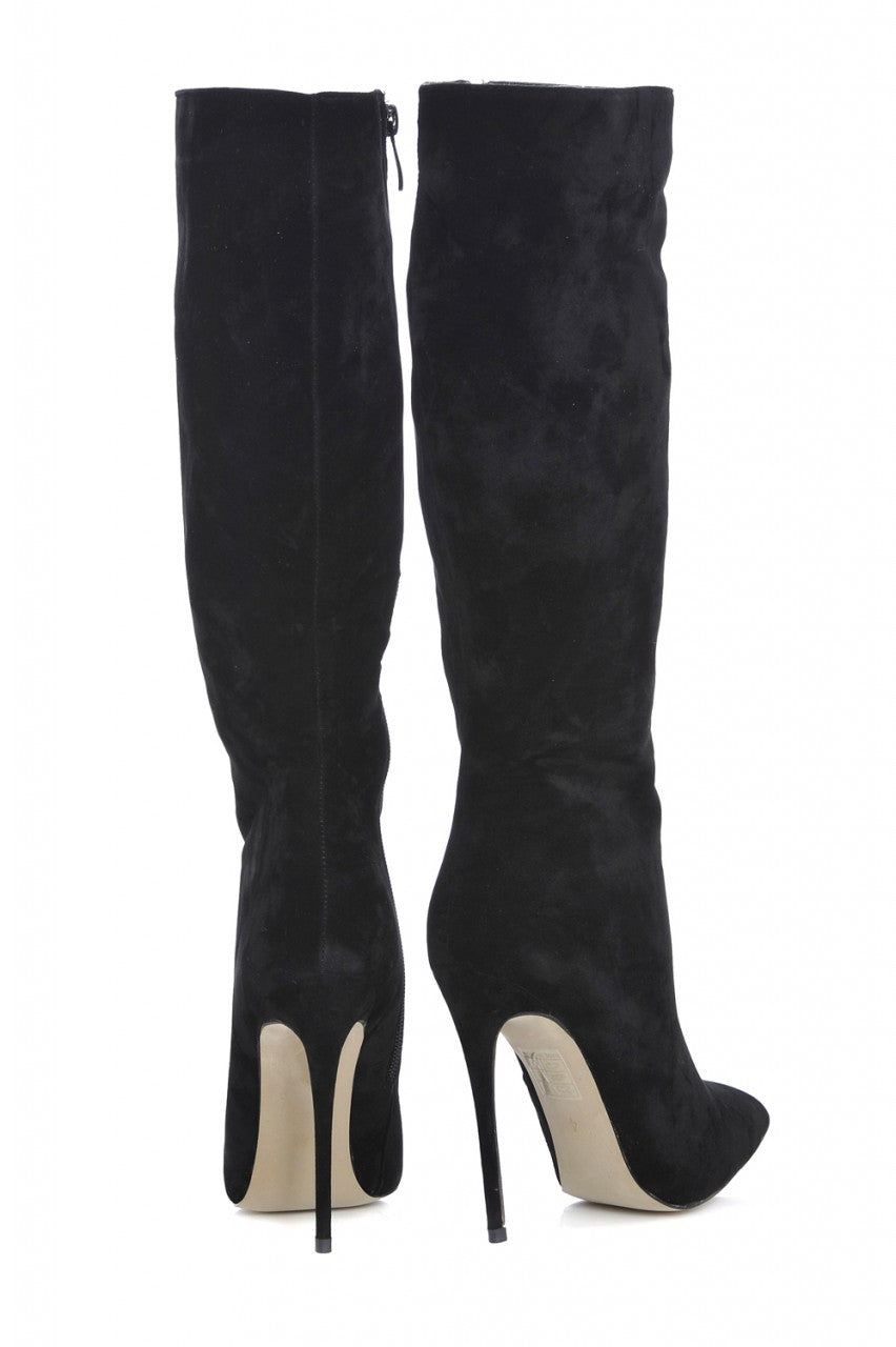 Kikodress - Long  Plain Pointy Heeled Boot