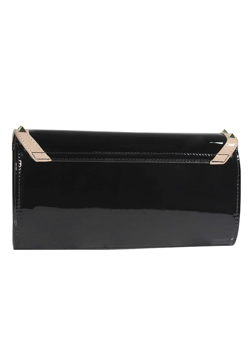 Kikodress - Black Studded Clutch Bag
