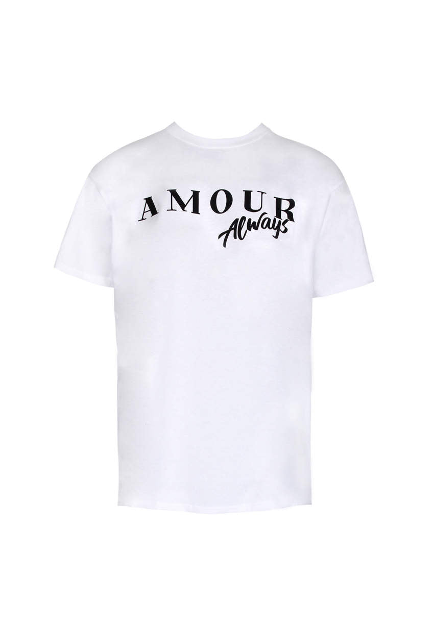 Kikodress - White Amour Slogan T-Shirt