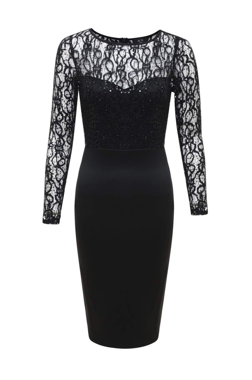 Kikodress - Sequin Top Bodycon Midi Dress