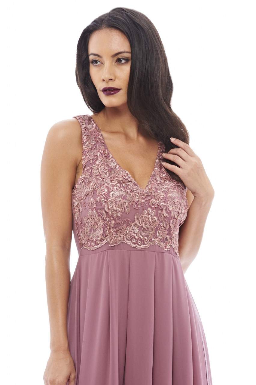 Kikodress - Lace Top Maxi Dress