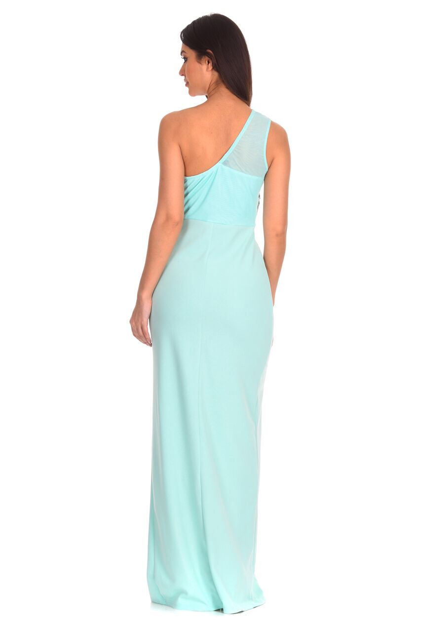 Kikodress - Mint Asymmetric Maxi Dress