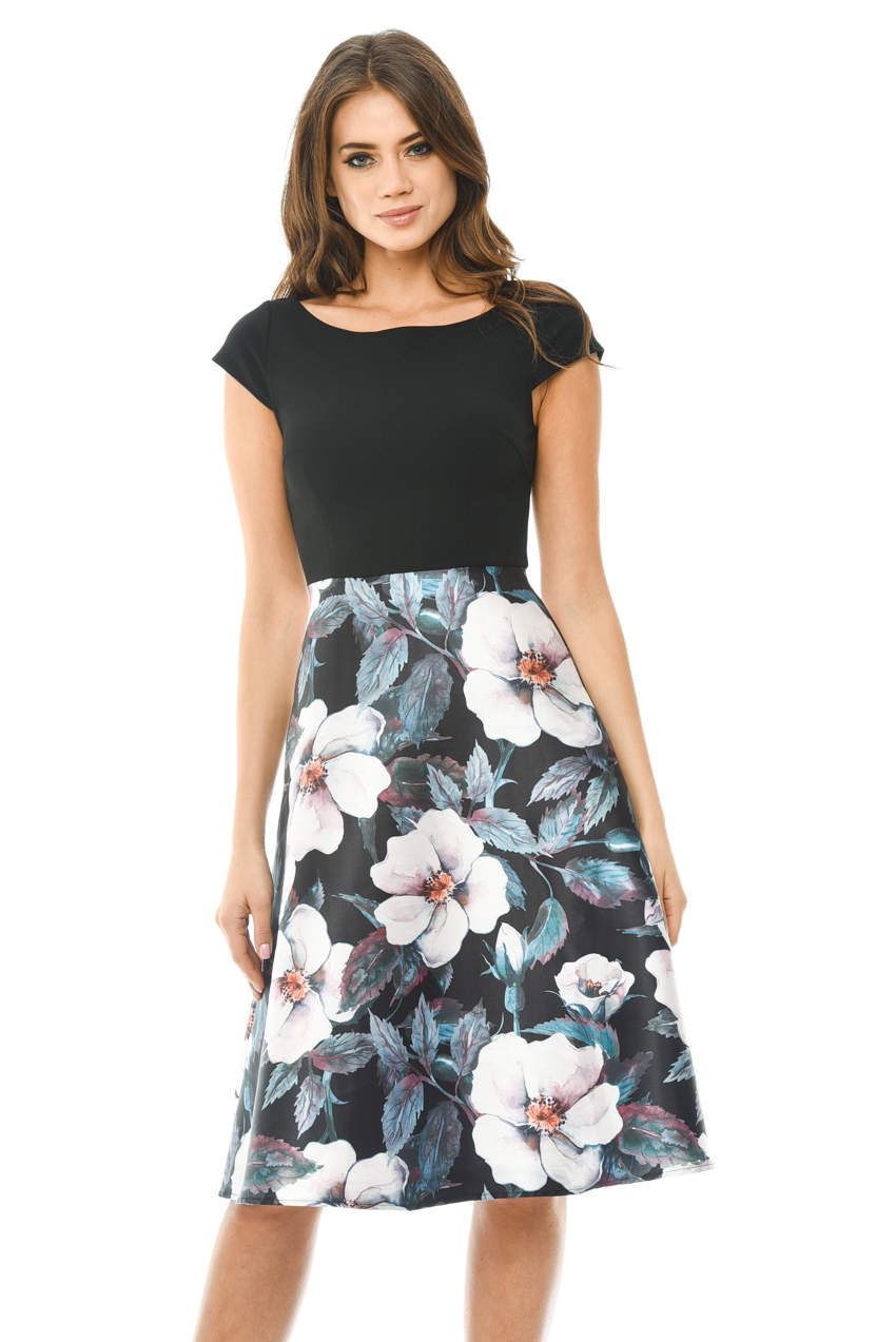 Kikodress - 2 in 1 Skater Skirt Midi Dress