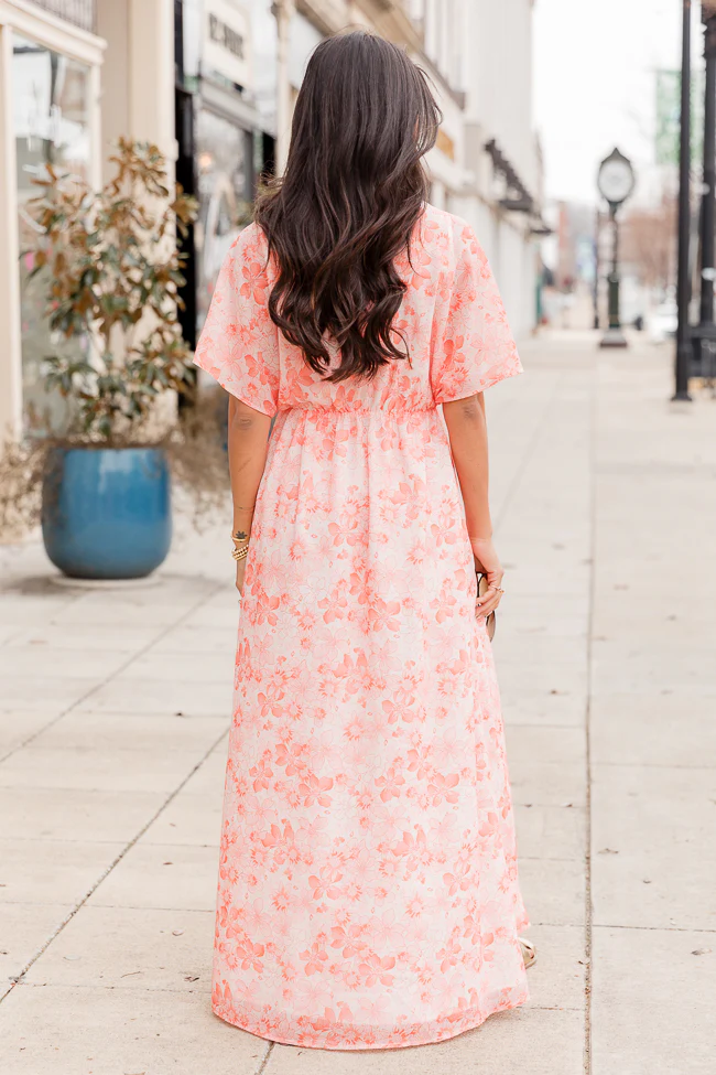 Take You Out Orange Maxi Dress