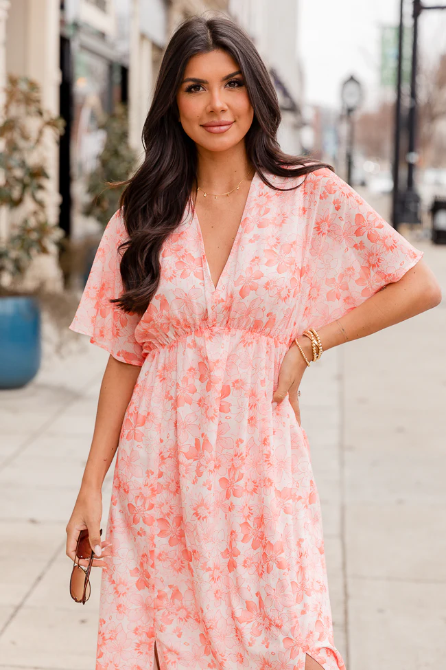 Take You Out Orange Maxi Dress