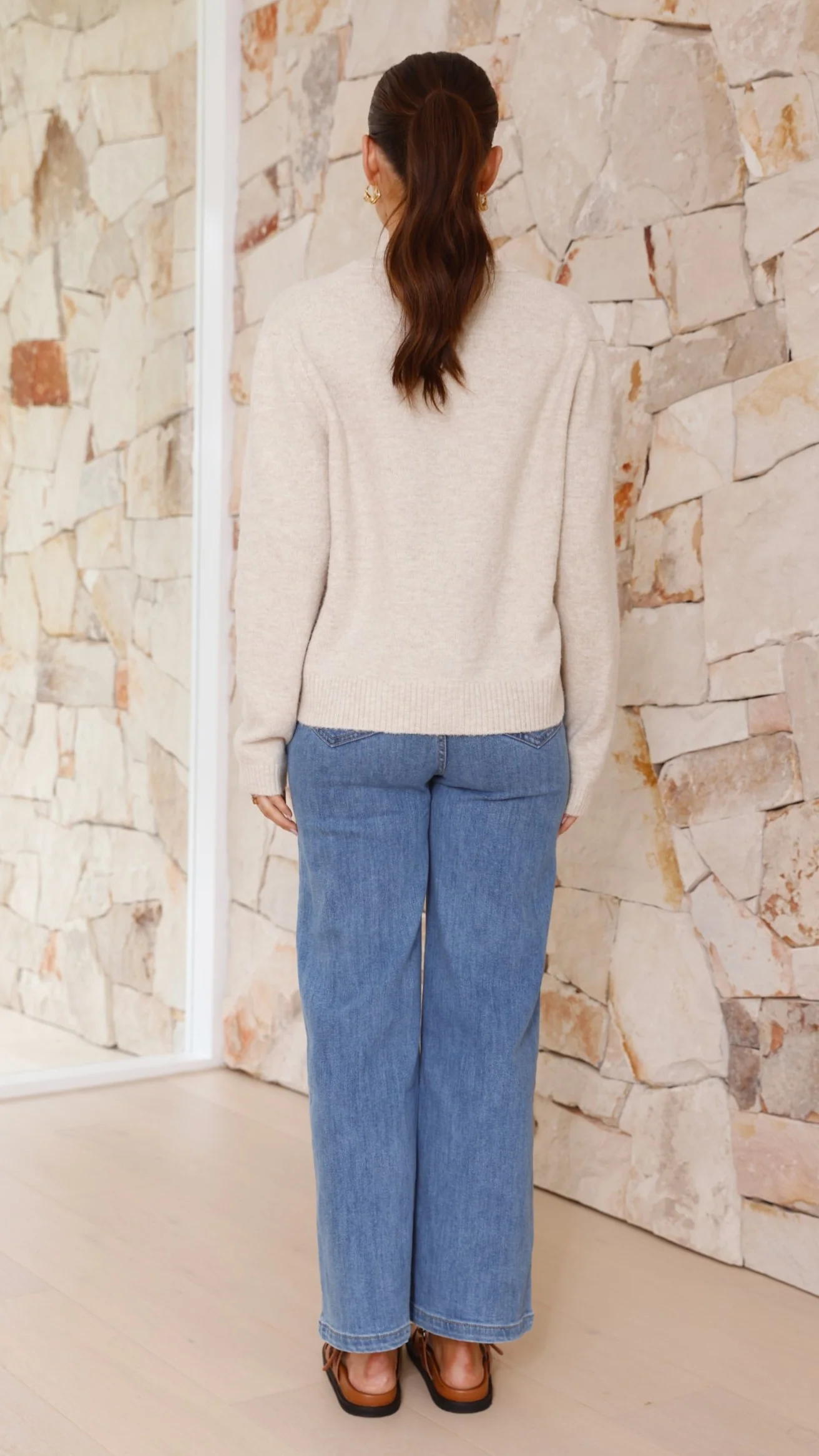 Carinna Knit Jumper - Beige