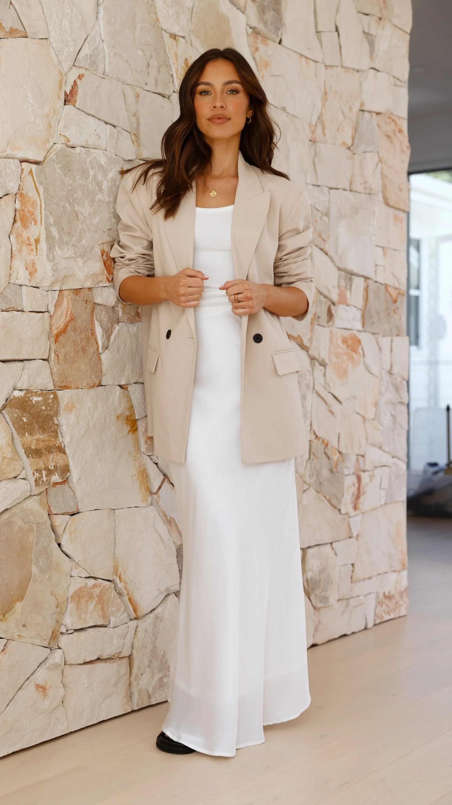 Maceo Maxi Skirt - White