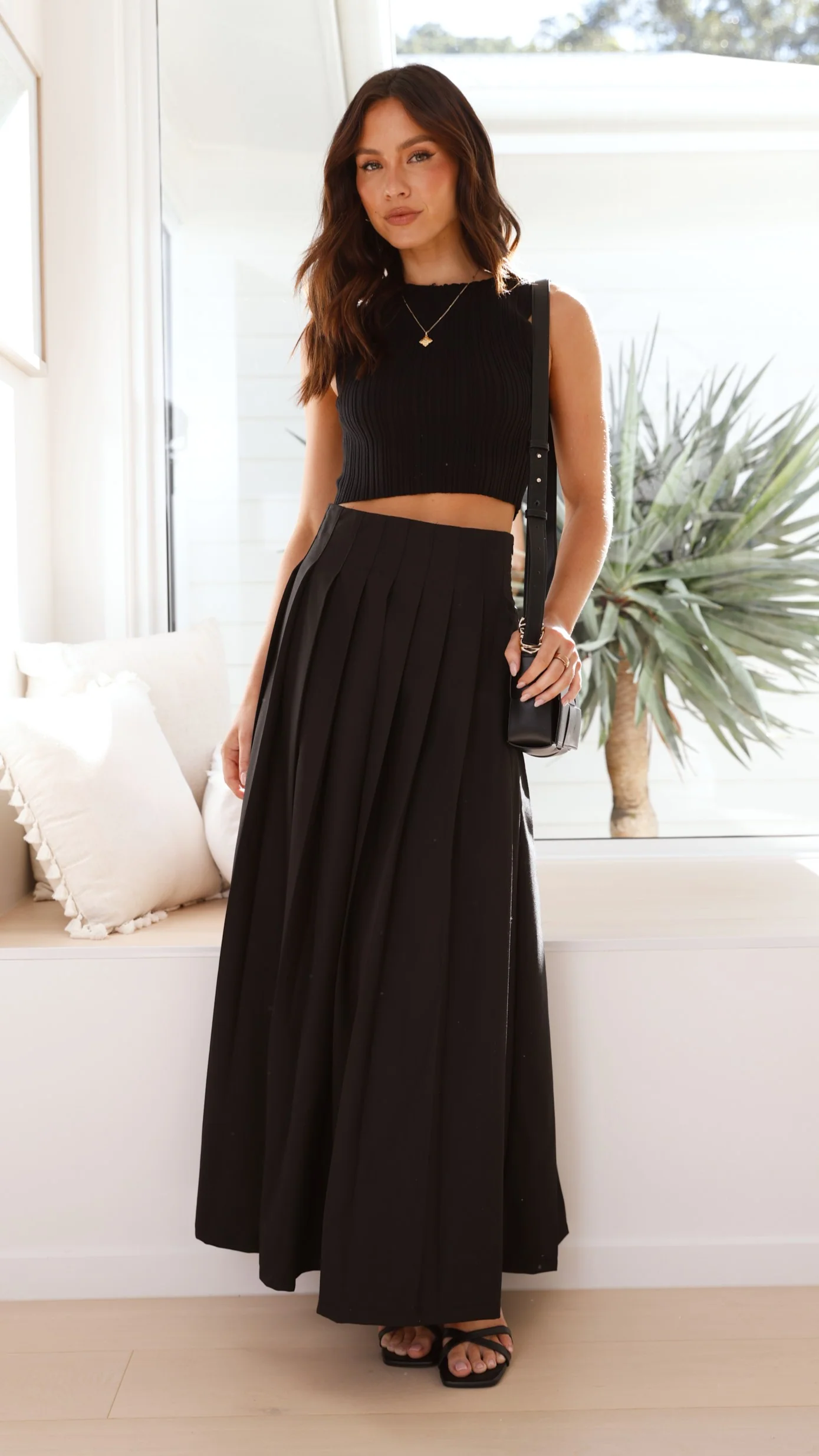 Leya Maxi Skirt - Black
