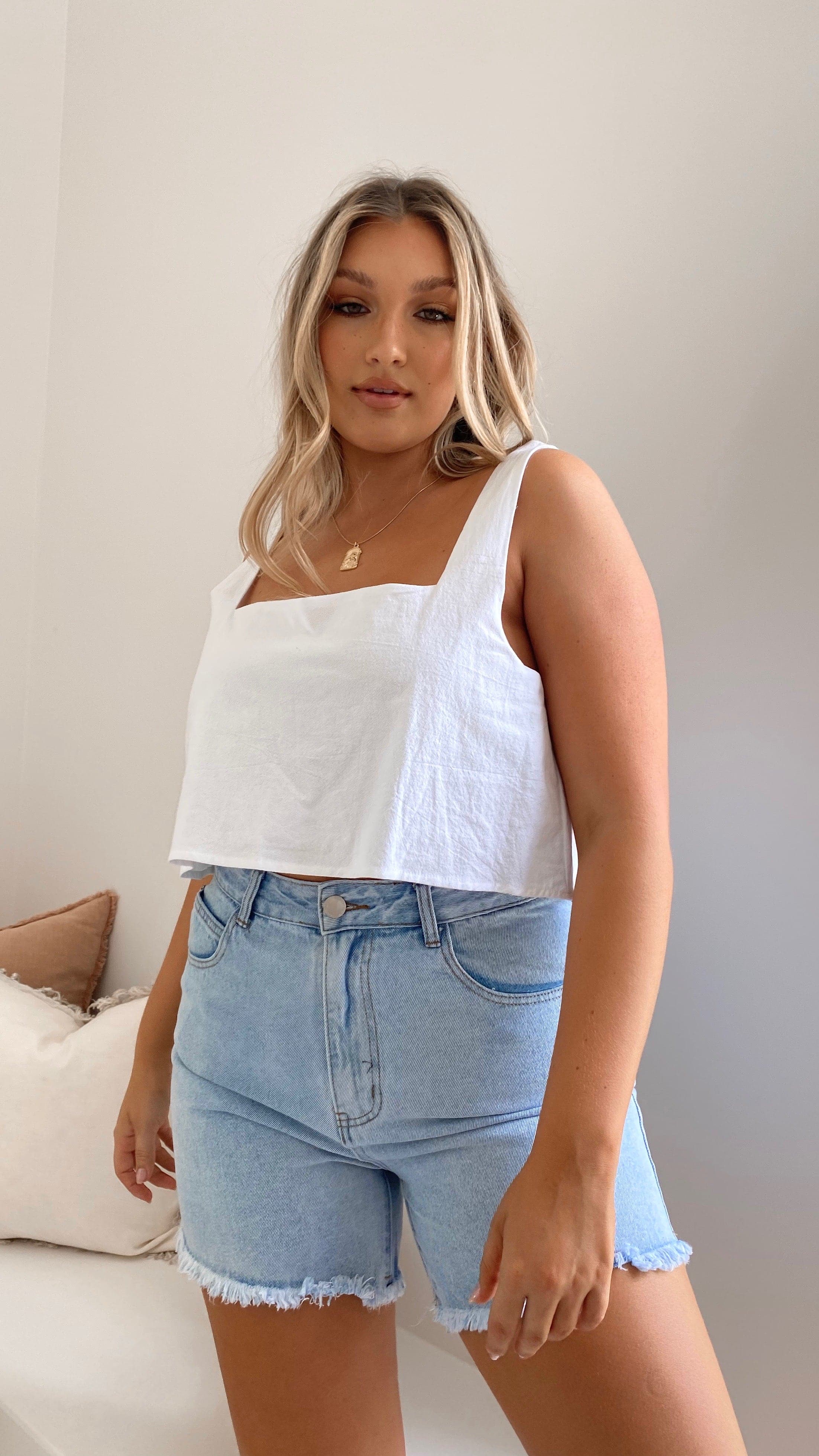 Harlow Shorts - Denim