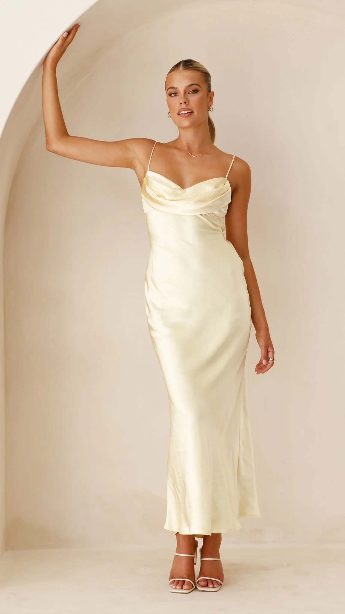 Justine Midi Dress - Yellow