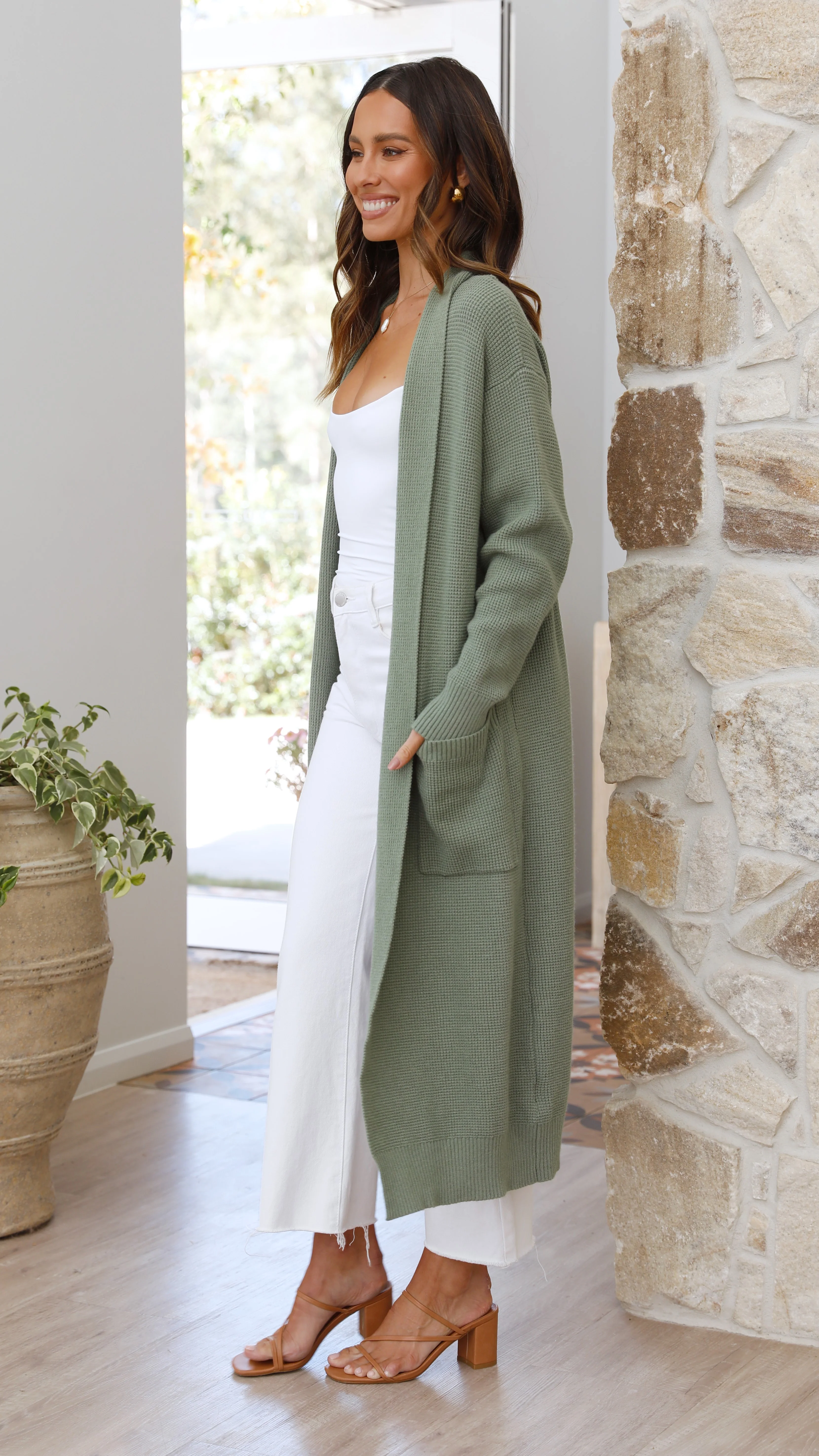 Nadine Cardigan - Khaki