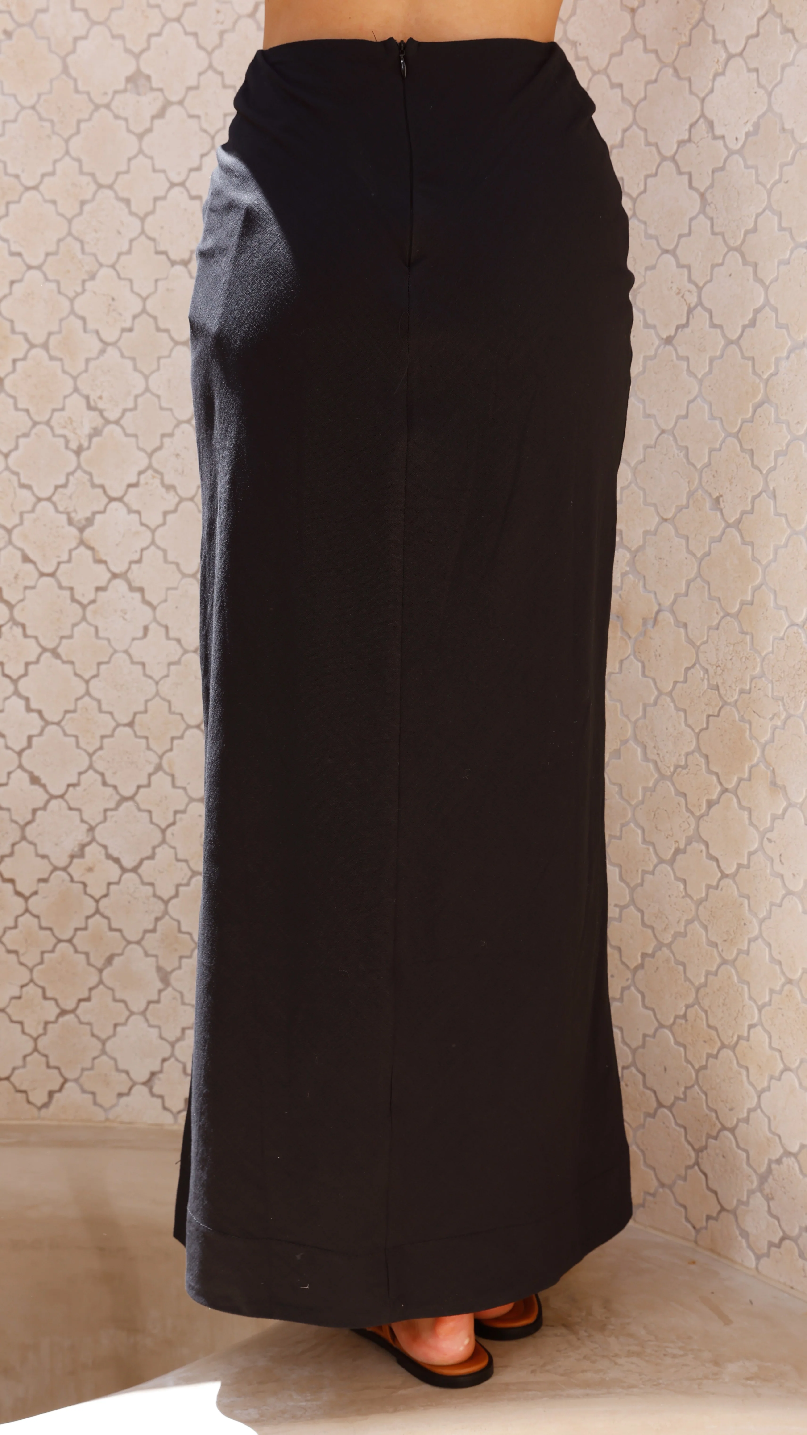 Jayme Midi Skirt - Black