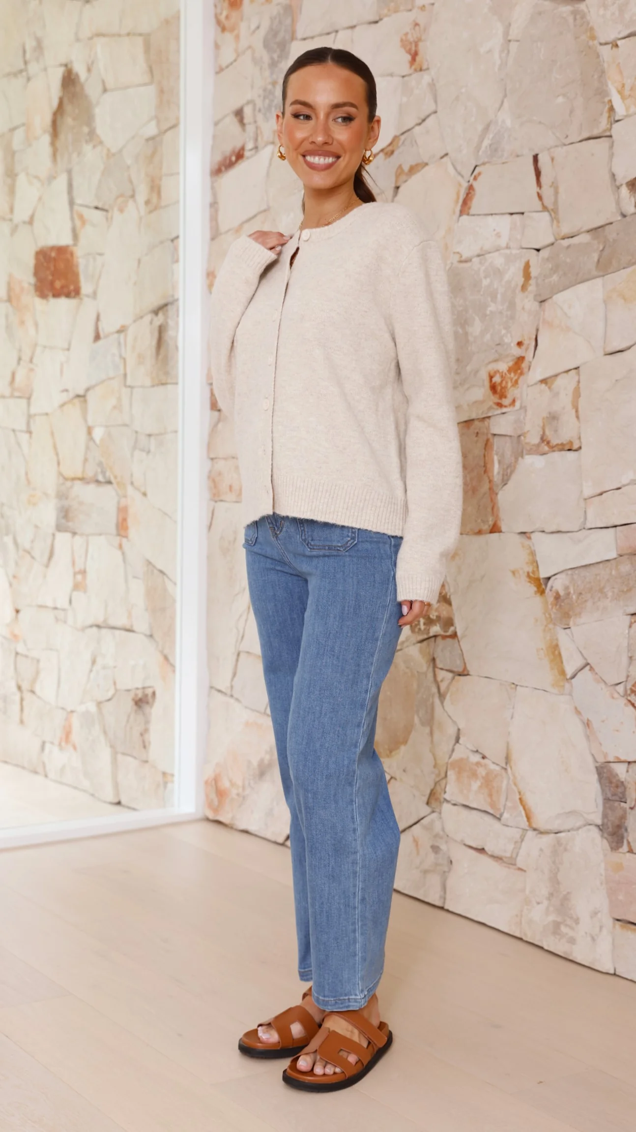 Carinna Knit Jumper - Beige