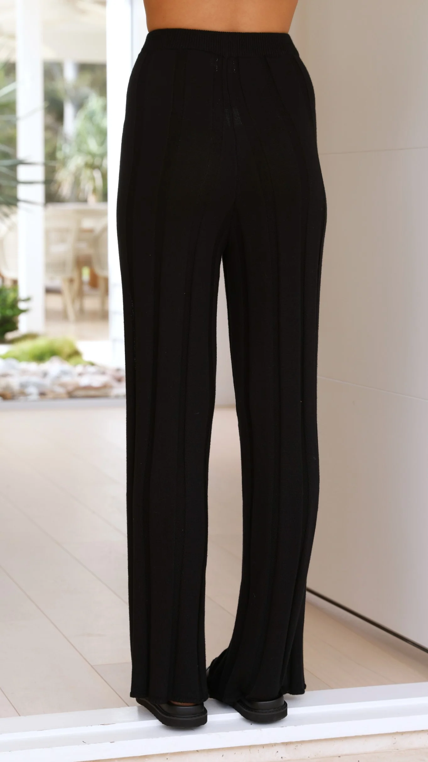 Bayu Knit Pants - Black