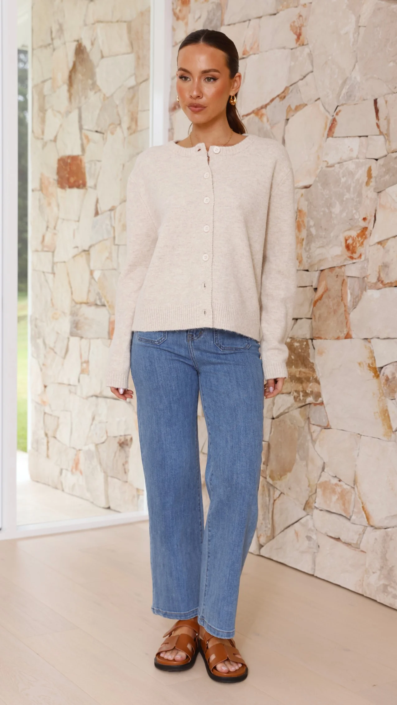 Carinna Knit Jumper - Beige