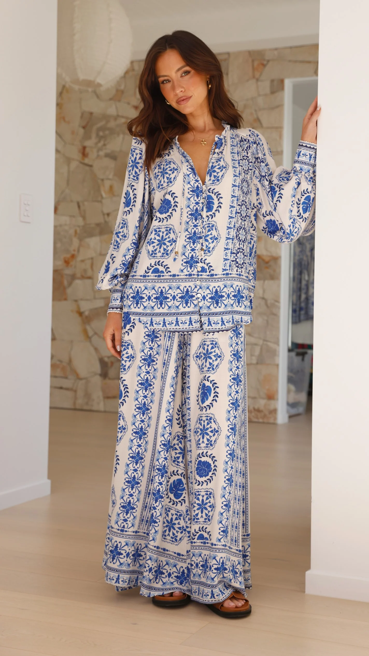 Taimo Top - Blue Print