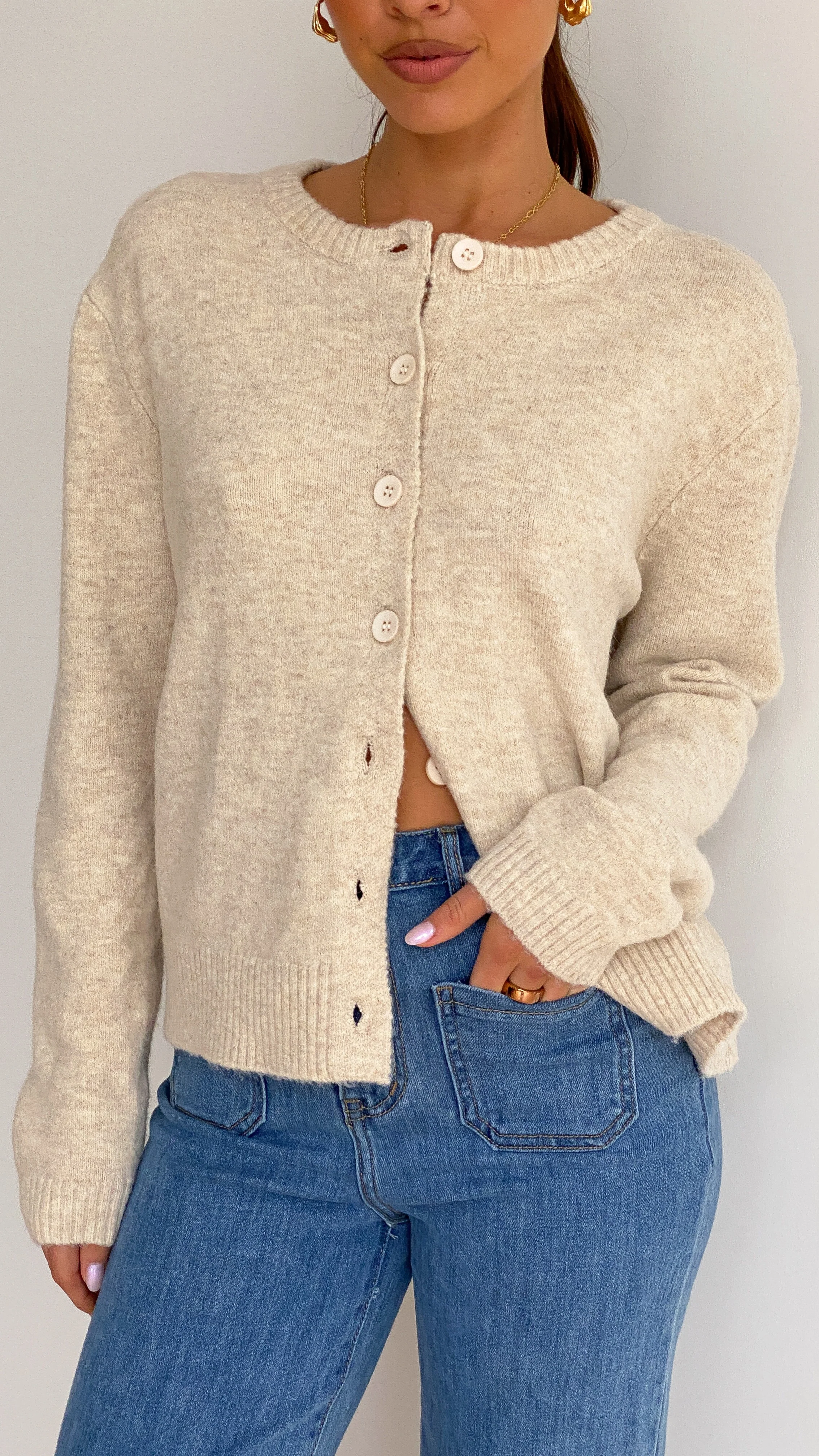 Carinna Knit Jumper - Beige