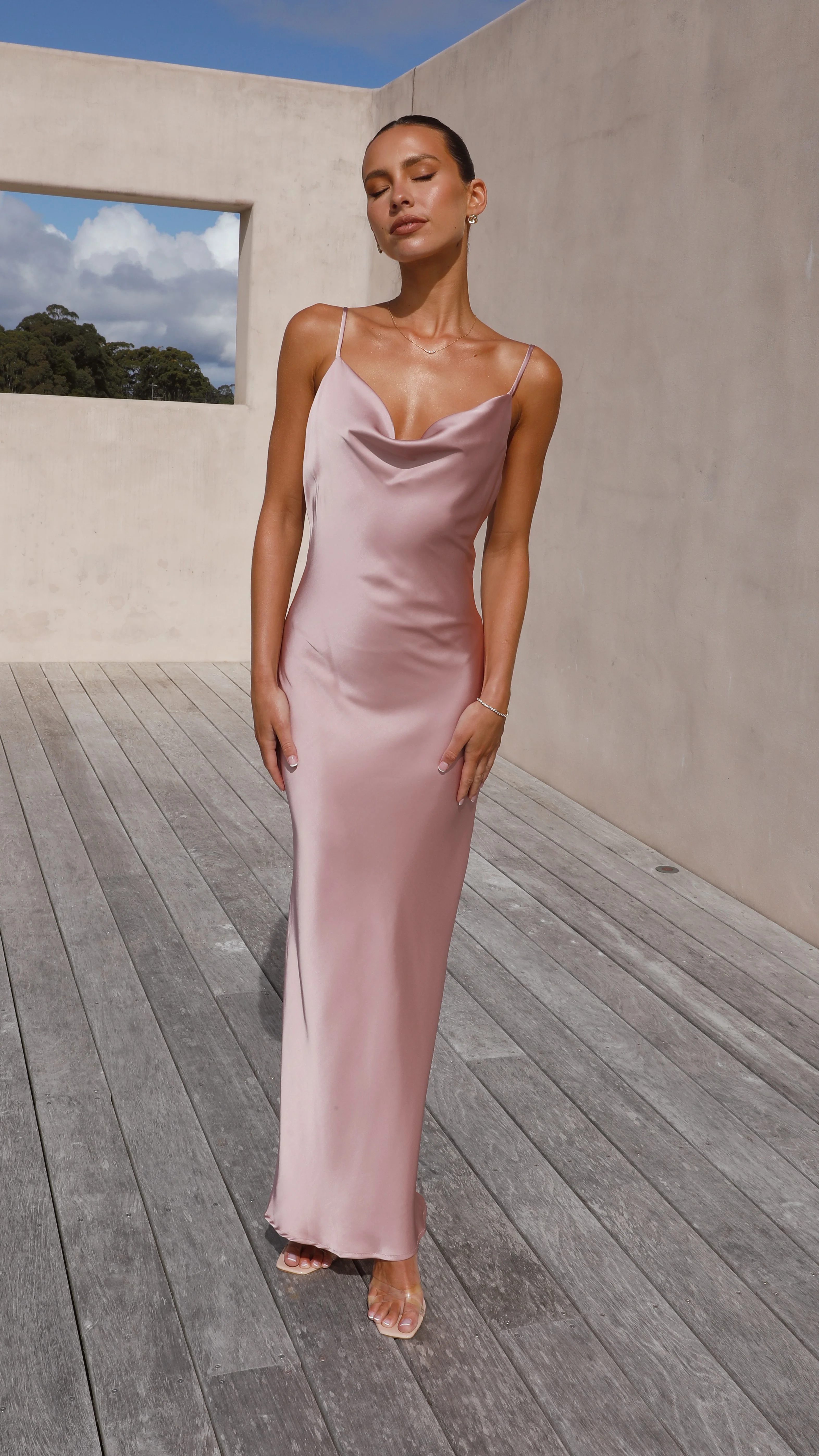 Willow Maxi Dress - Dusty Pink