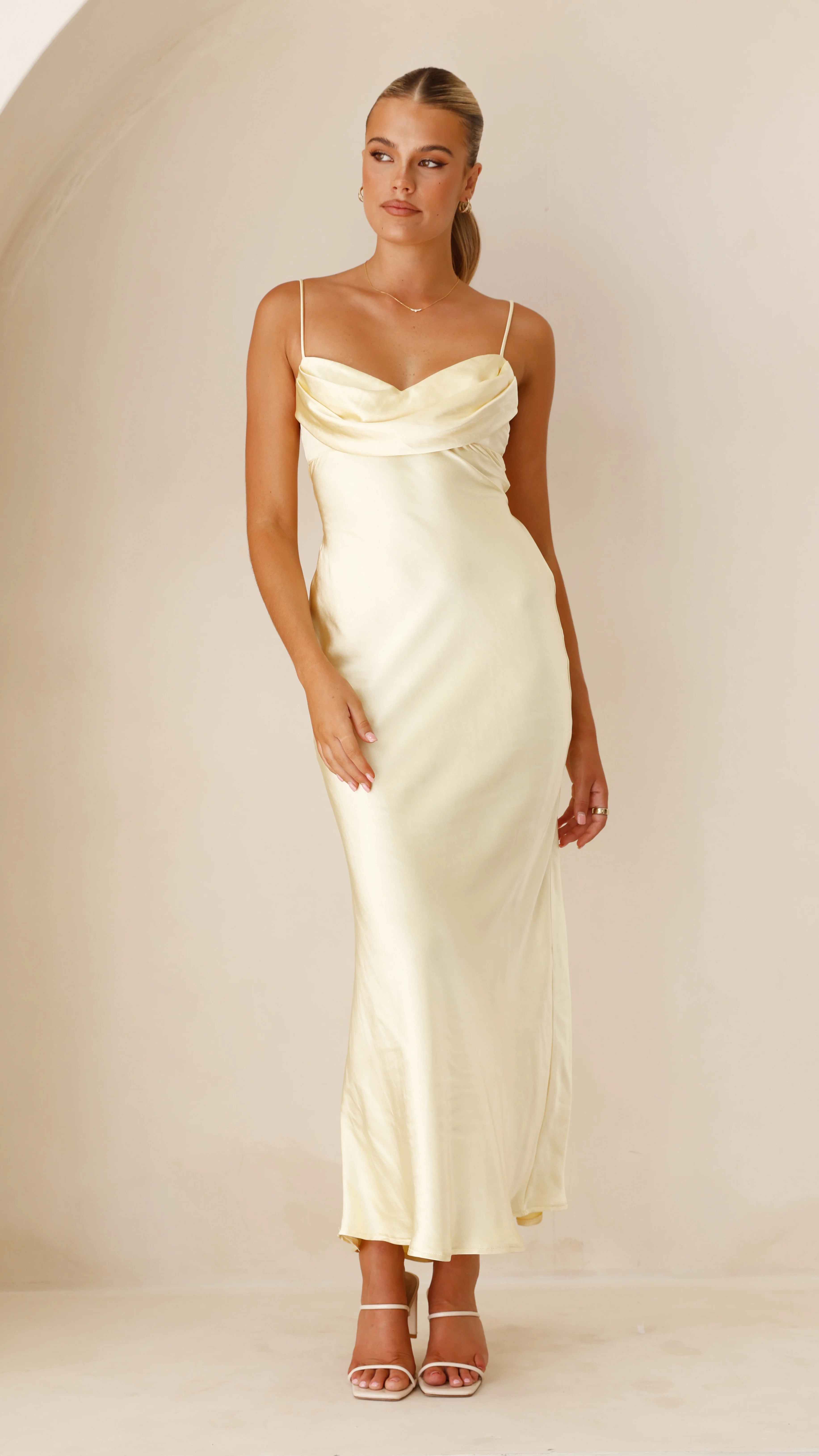 Justine Midi Dress - Yellow