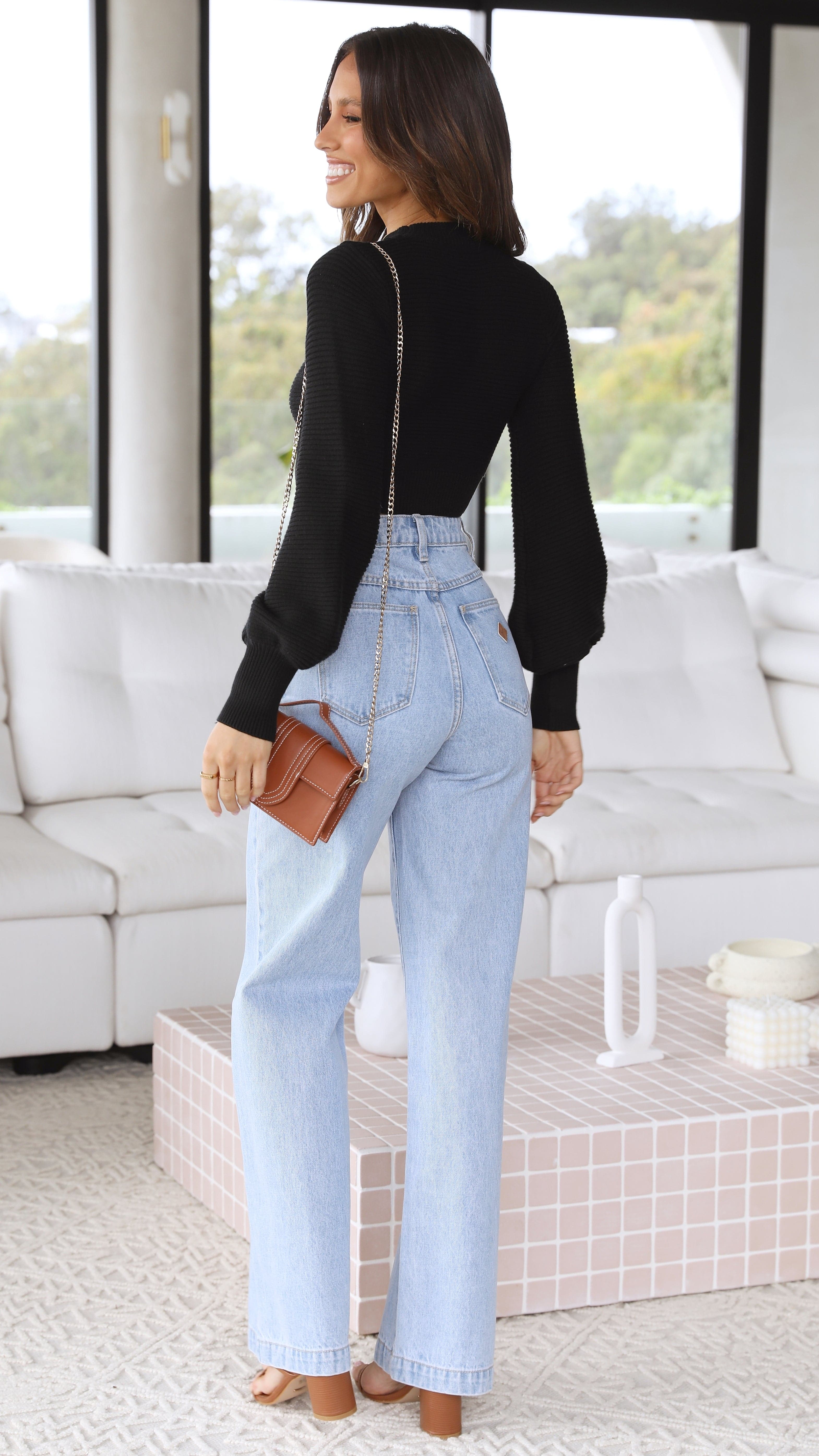 Kassidy Knit Top - Black