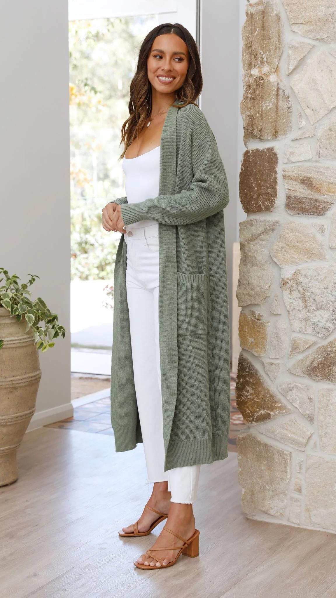 Nadine Cardigan - Khaki