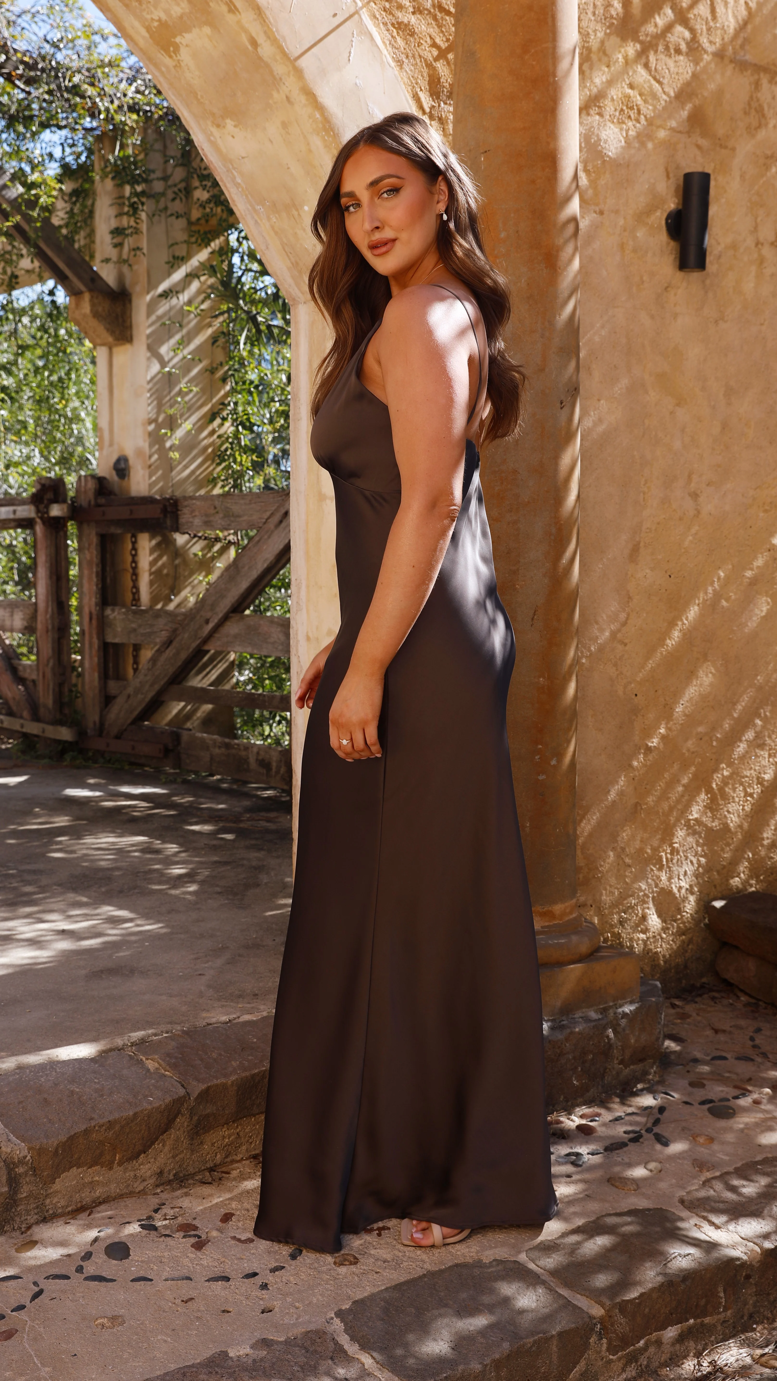 Ziah Maxi Dress - Espresso
