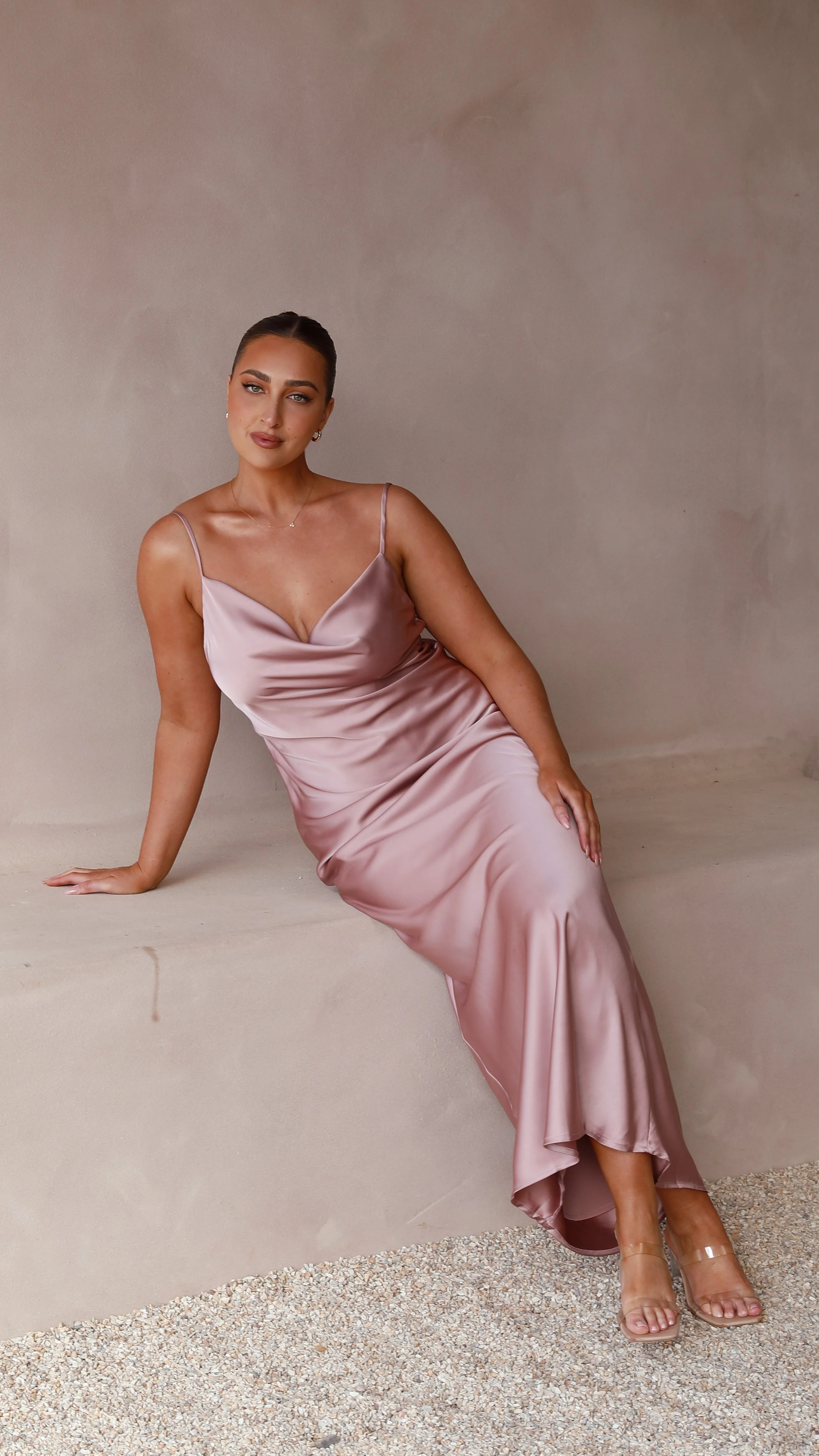 Willow Maxi Dress - Dusty Pink