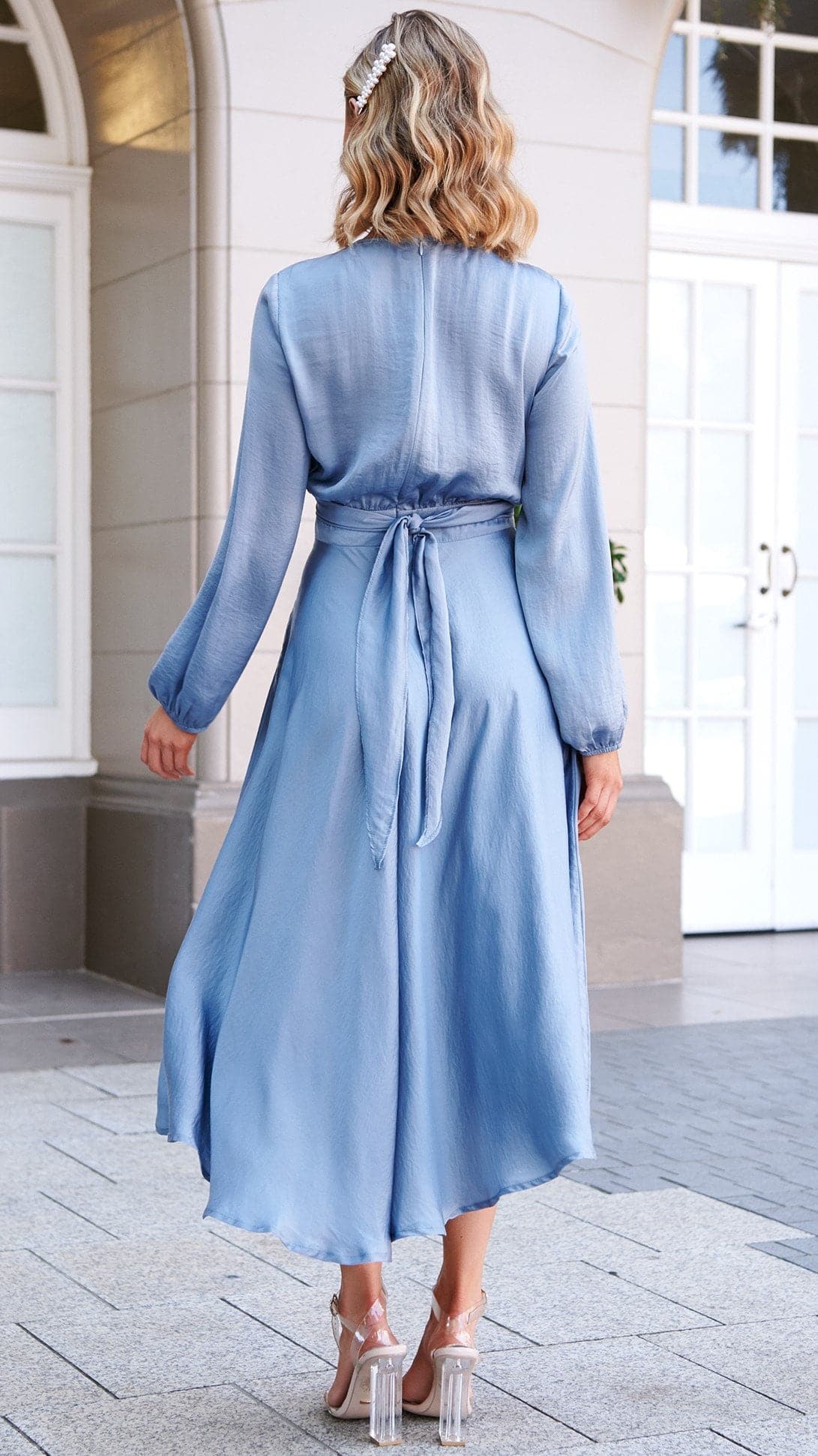 Starry Nights Dress - Steel Blue