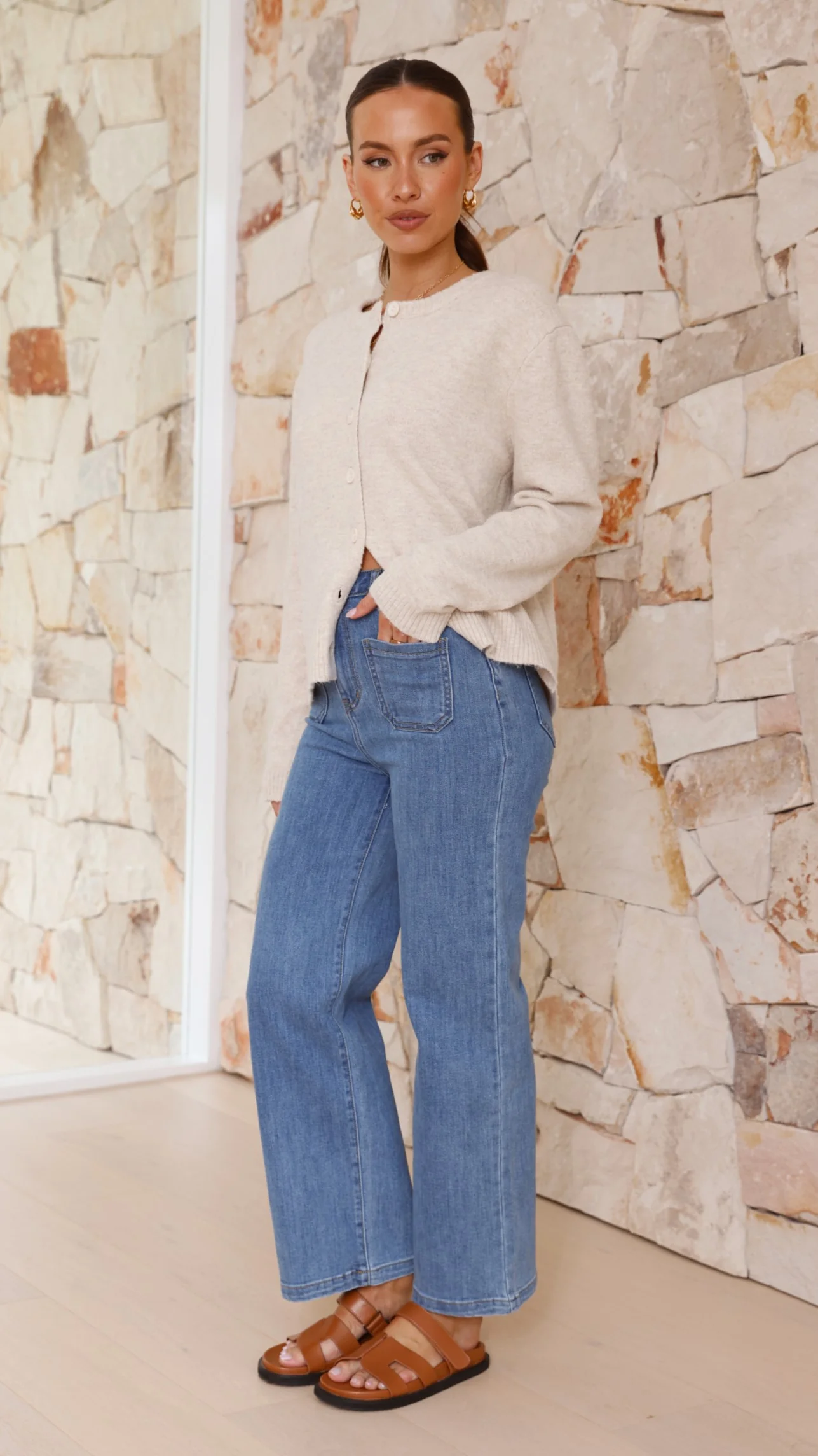 Carinna Knit Jumper - Beige