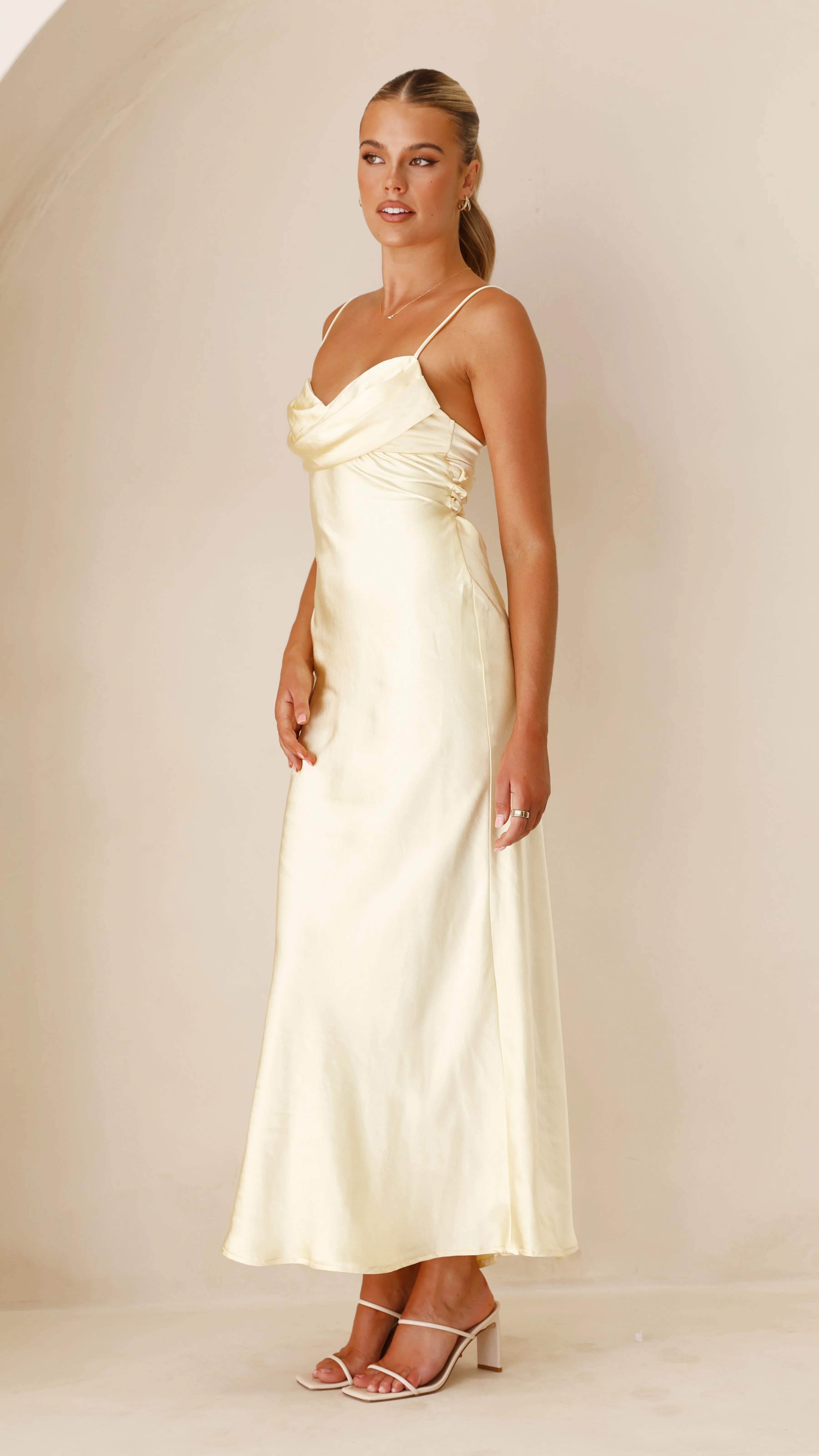 Justine Midi Dress - Yellow