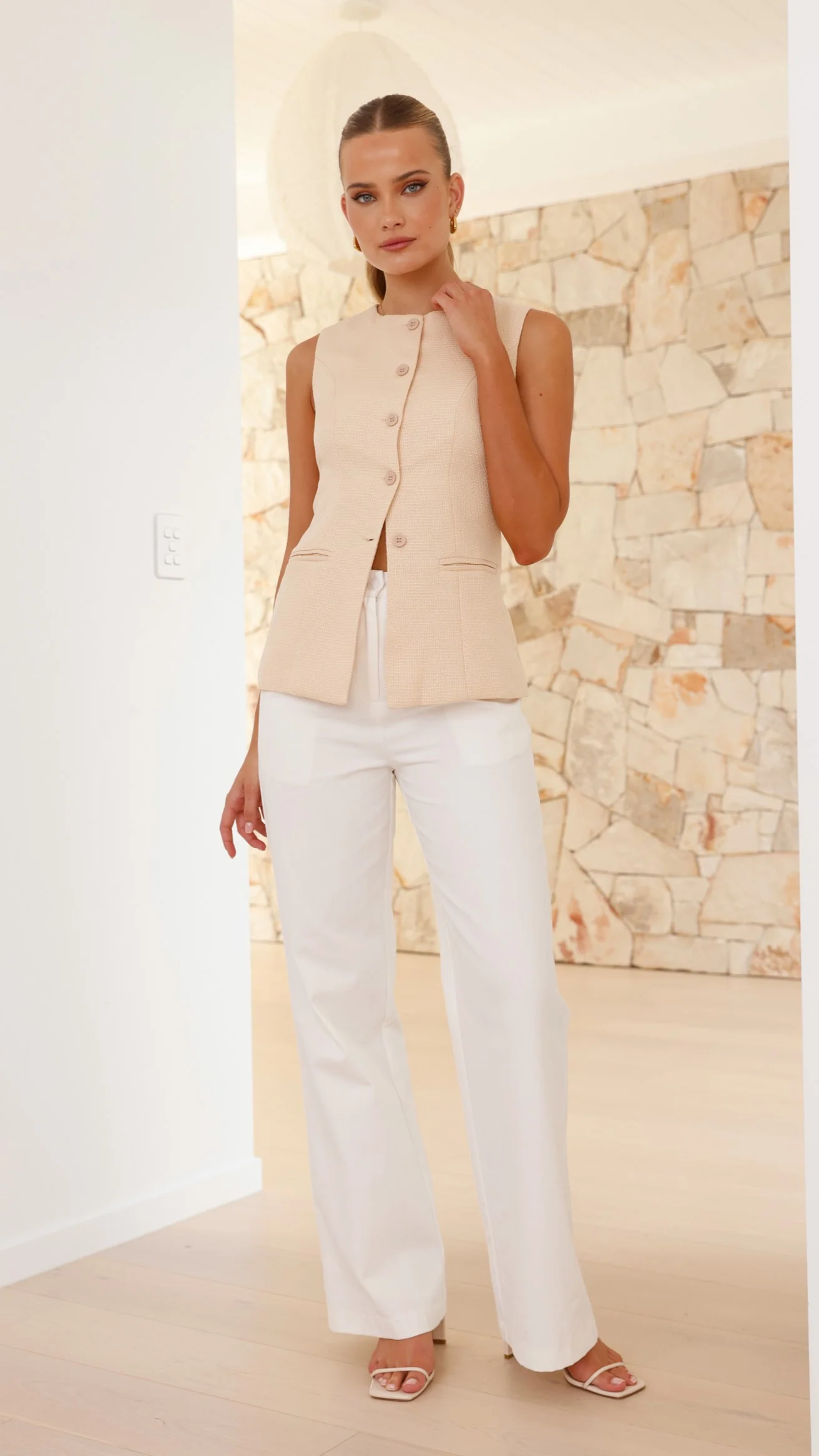 Giani Vest - Beige