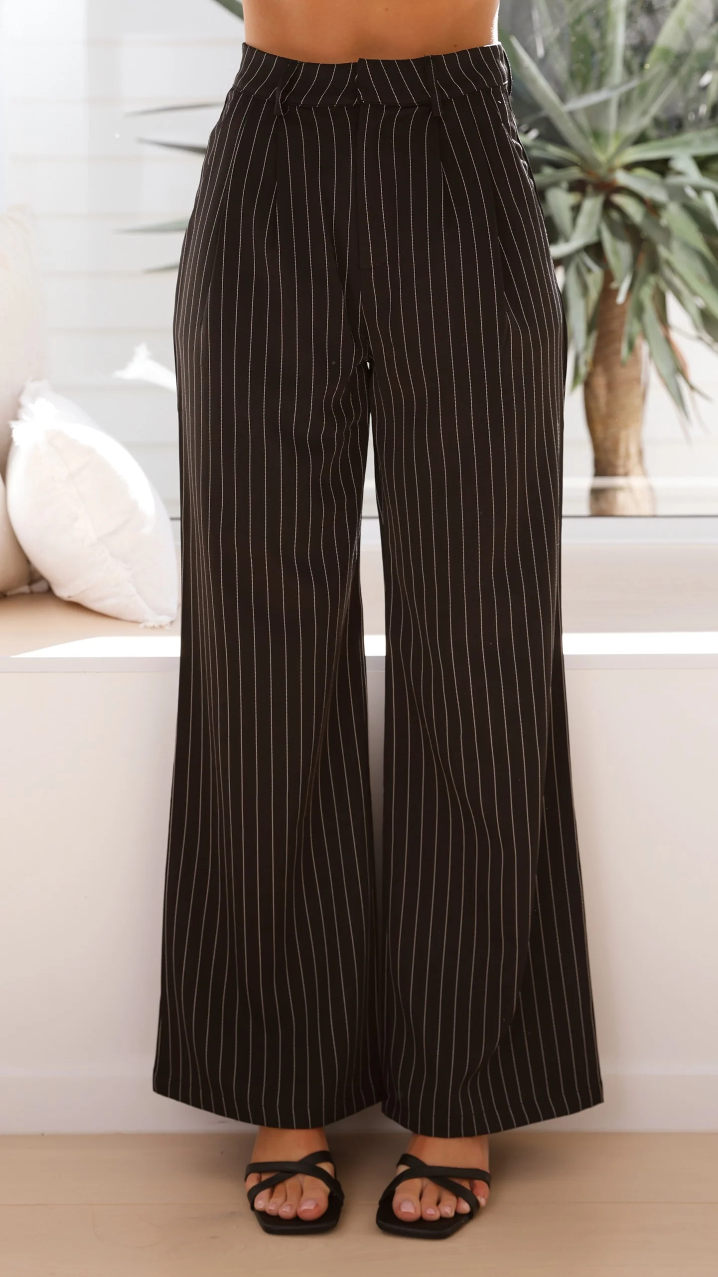 Pilar Pants - Black Pinstripe