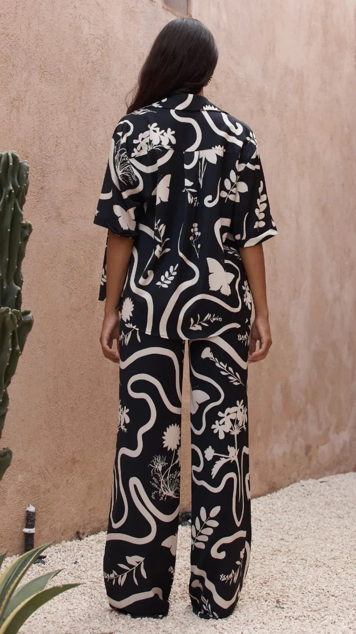 Leo Shirt - Black / Sand