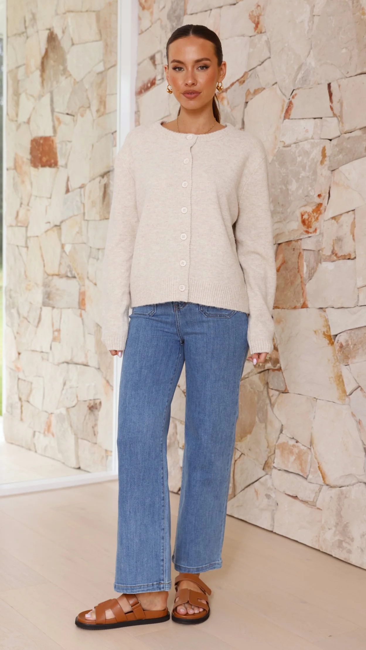 Carinna Knit Jumper - Beige