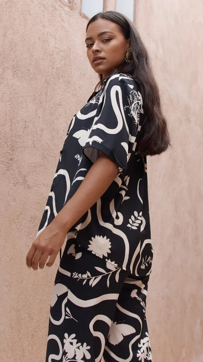 Leo Shirt - Black / Sand