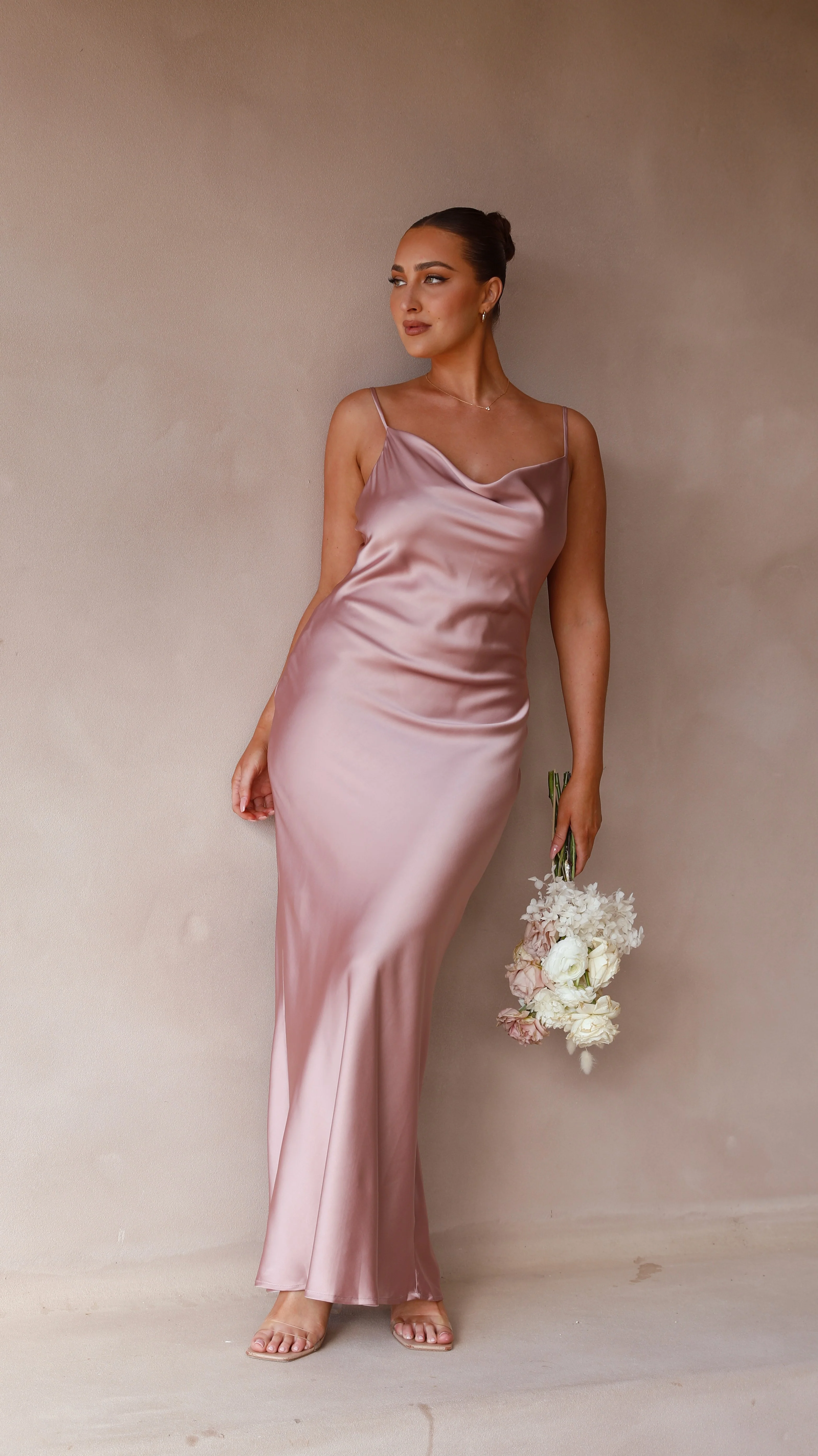 Willow Maxi Dress - Dusty Pink