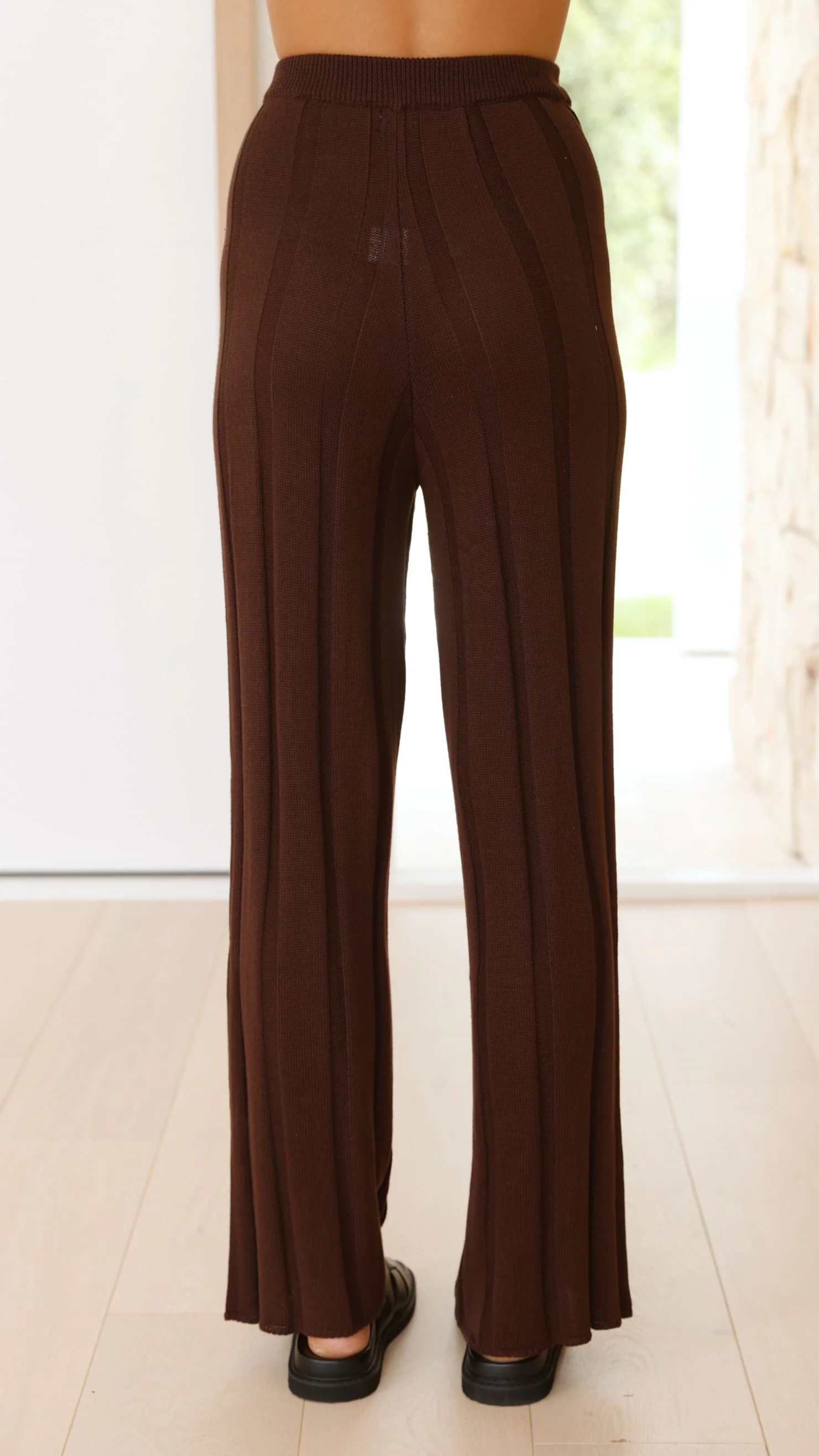 Bayu Knit Pants - Brown
