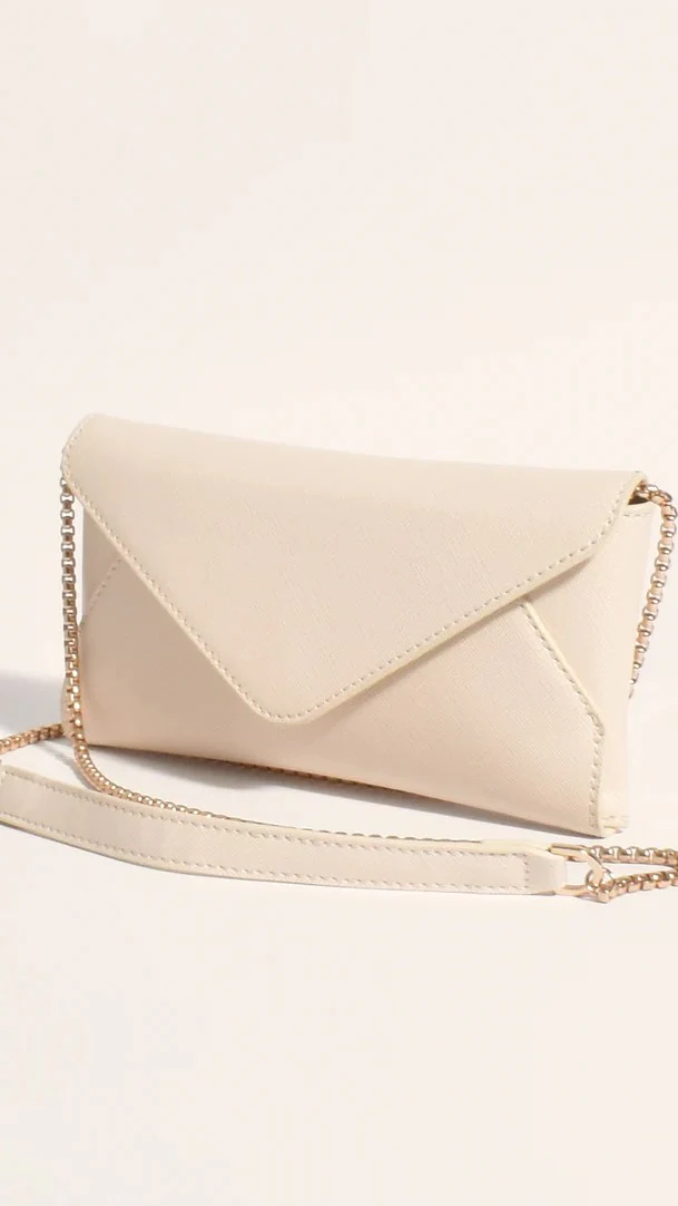 Carmen Envelope Cross Body Bag - Cream