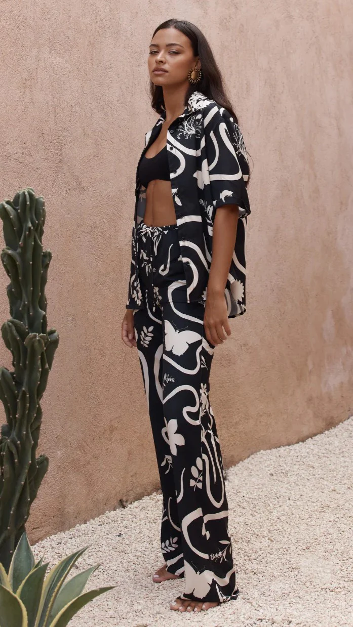 Leo Pant - Black / Sand